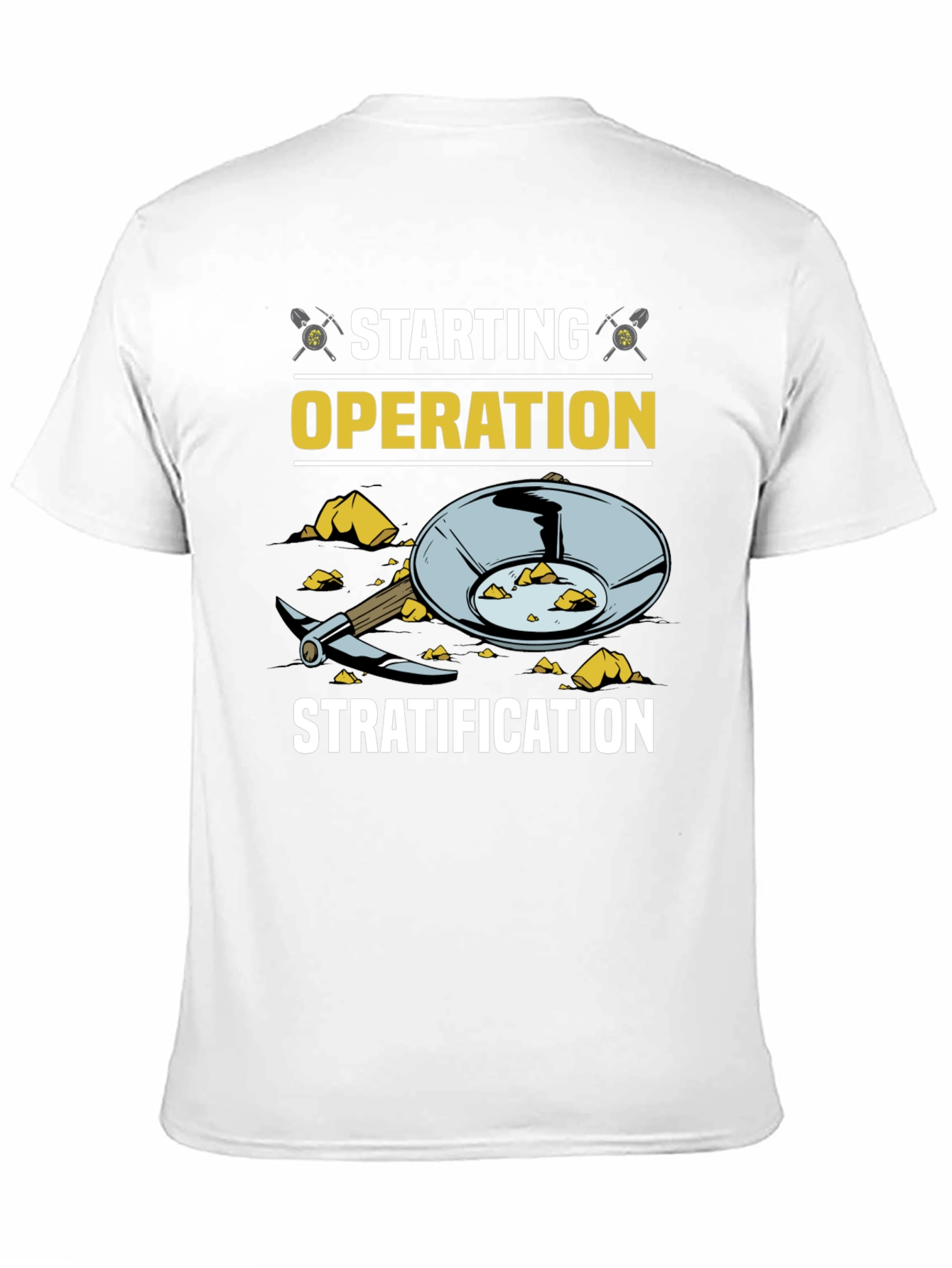Starting Operation Stratification Black T-Shirt