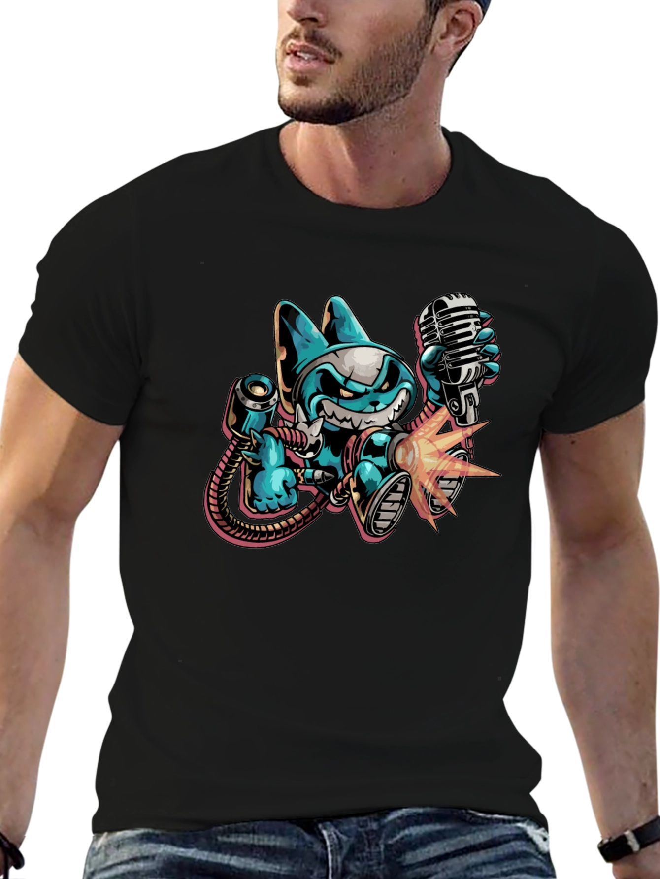 Cartoon Character Graphic Tee