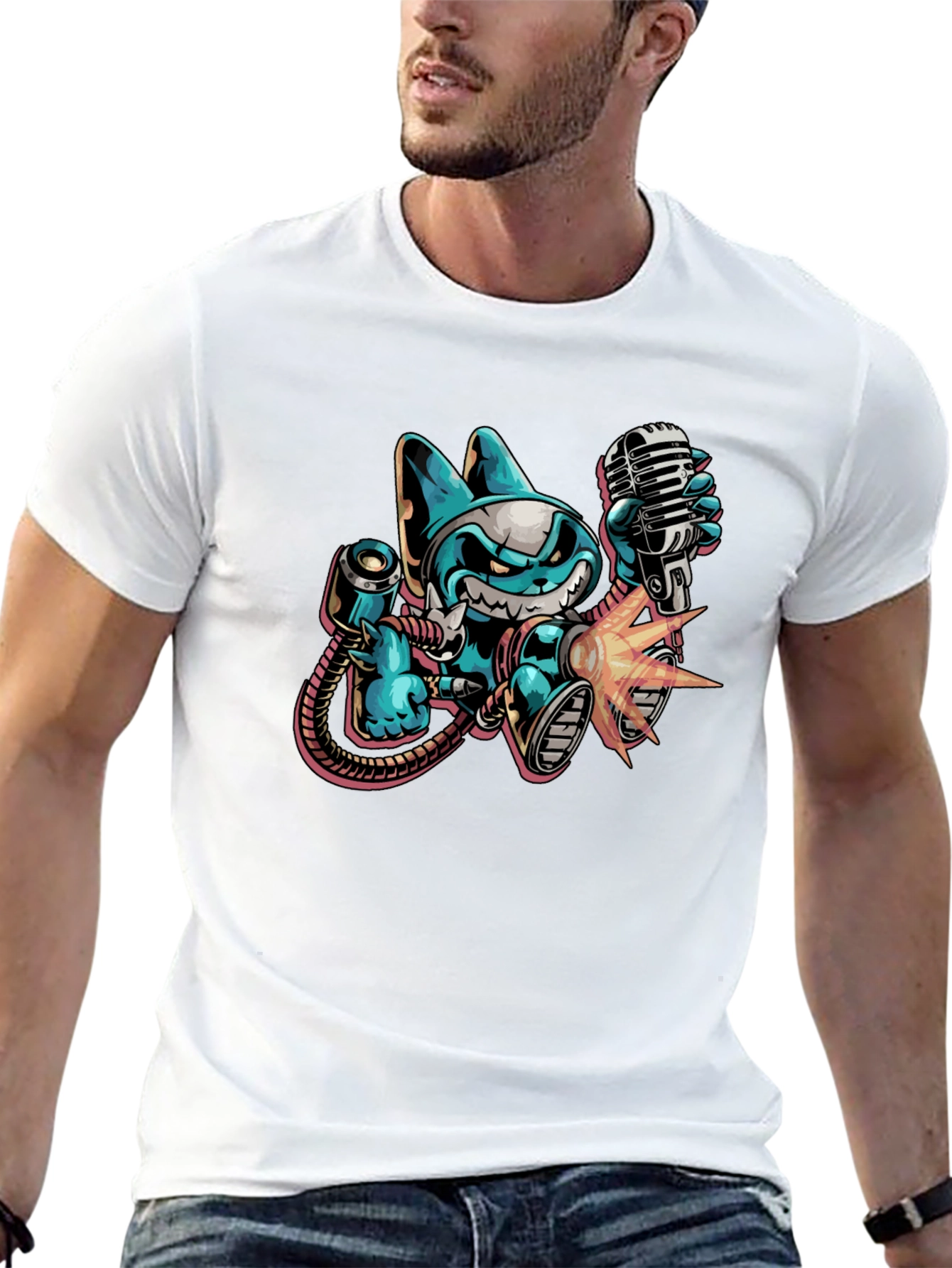 Cartoon Character Graphic Tee