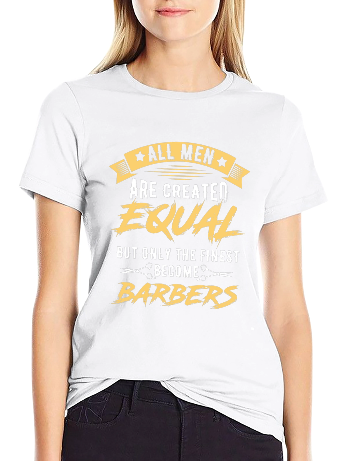 All Men Created Equal Barber T-Shirt