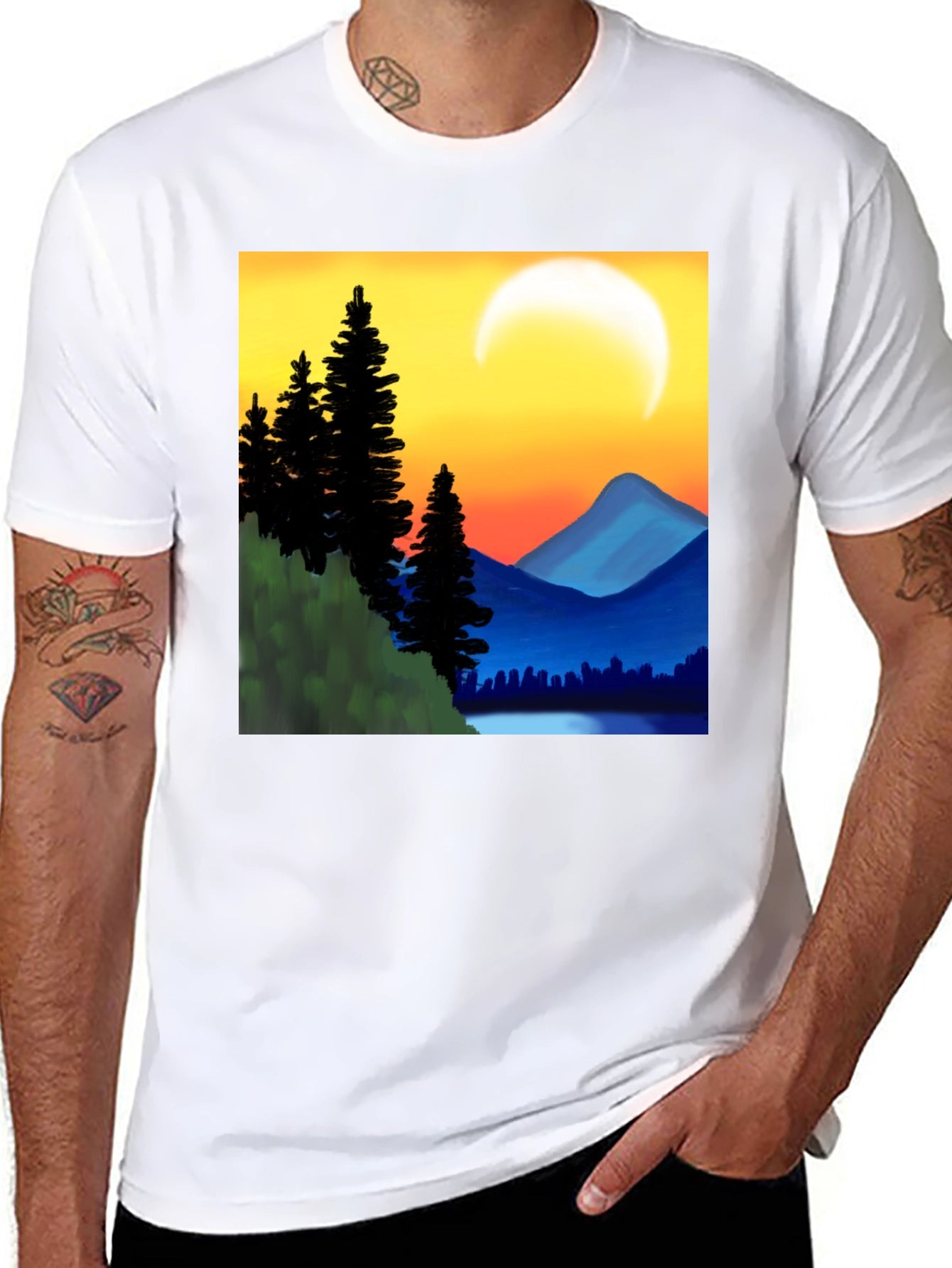 Sunset Mountain Graphic Tee
