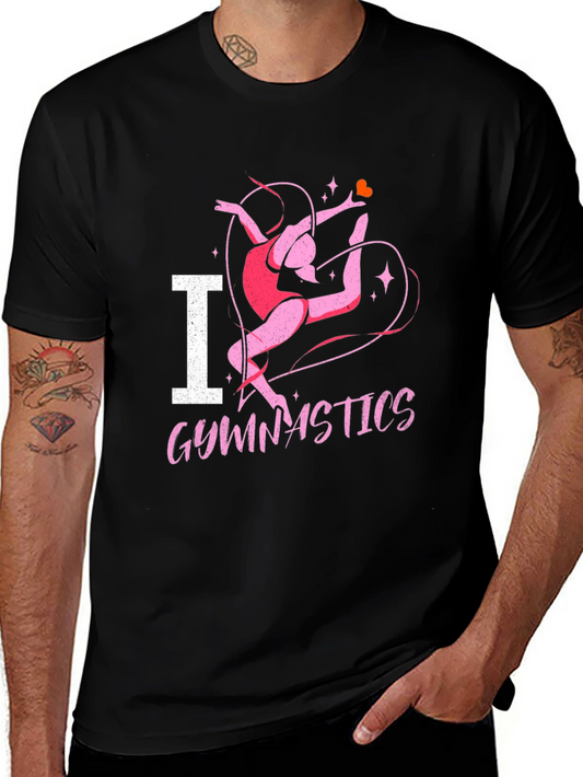 I Heart Gymnastics Black T-Shirt