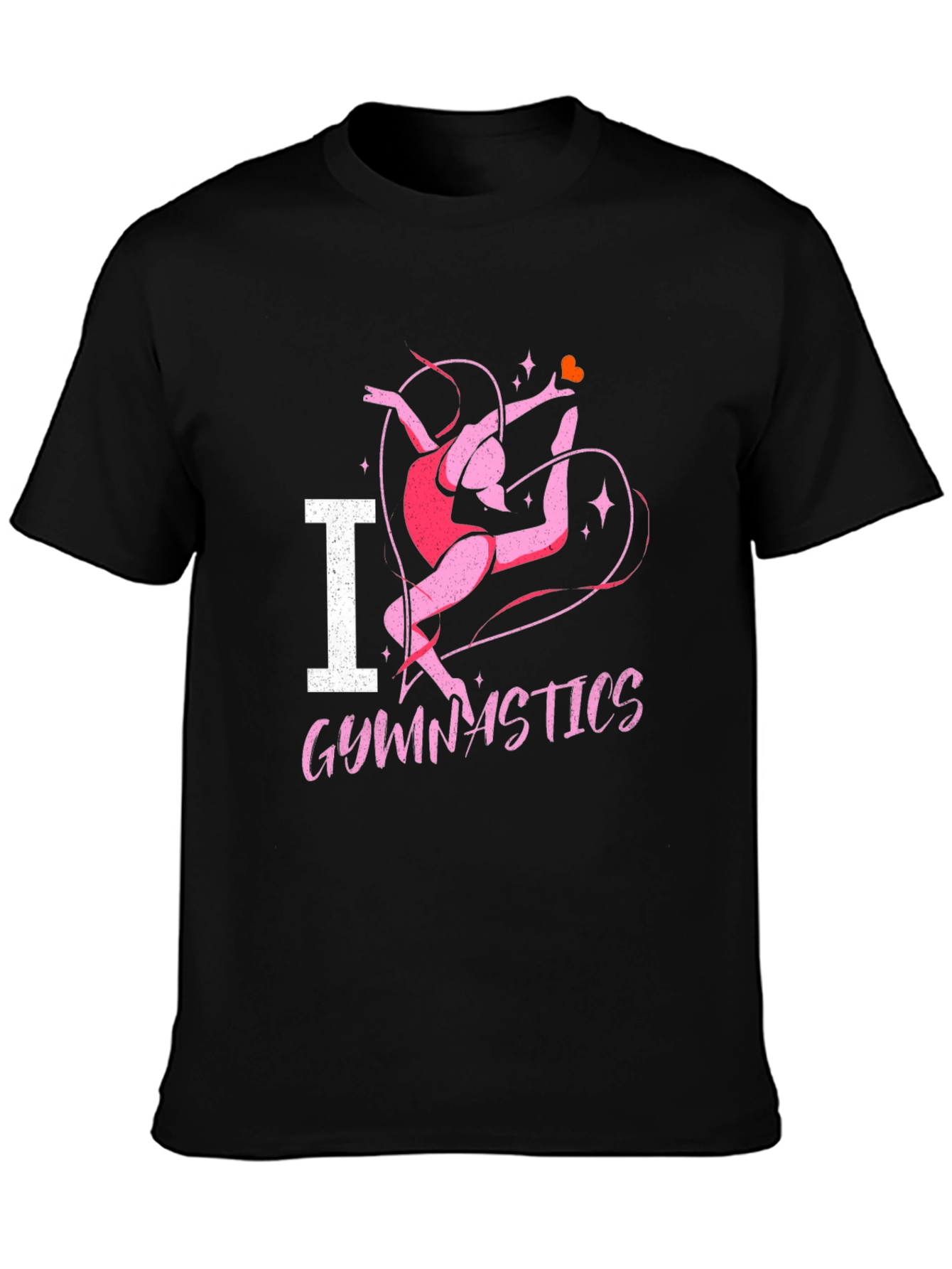 I Heart Gymnastics Black T-Shirt