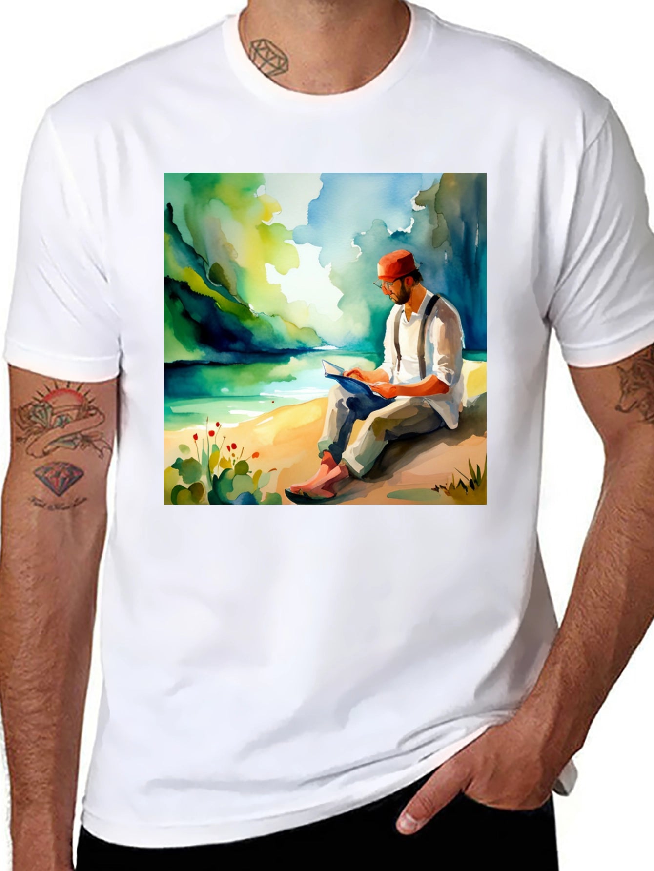 Literary Lake View Graphic Tee