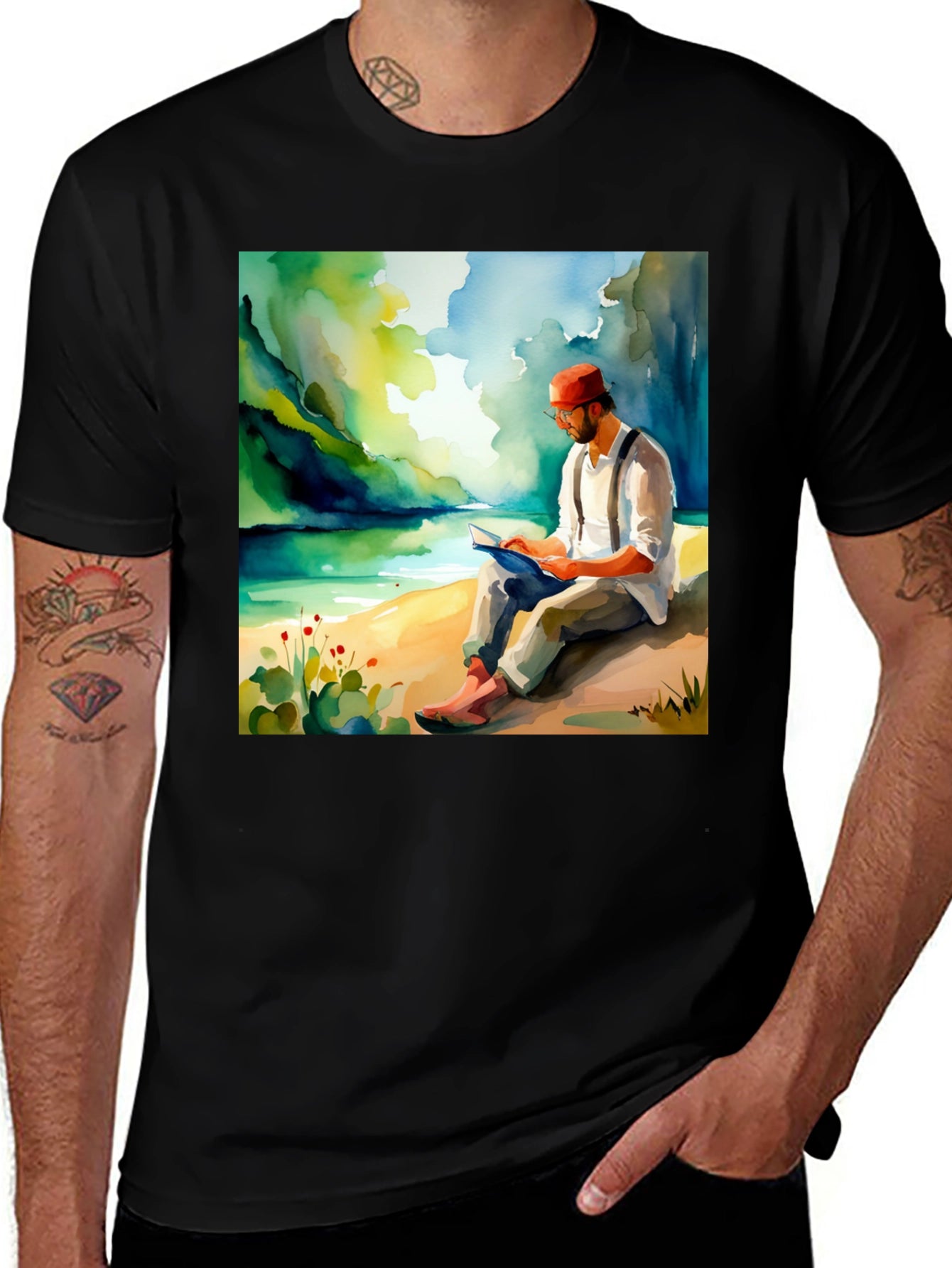 Literary Lake View Graphic Tee