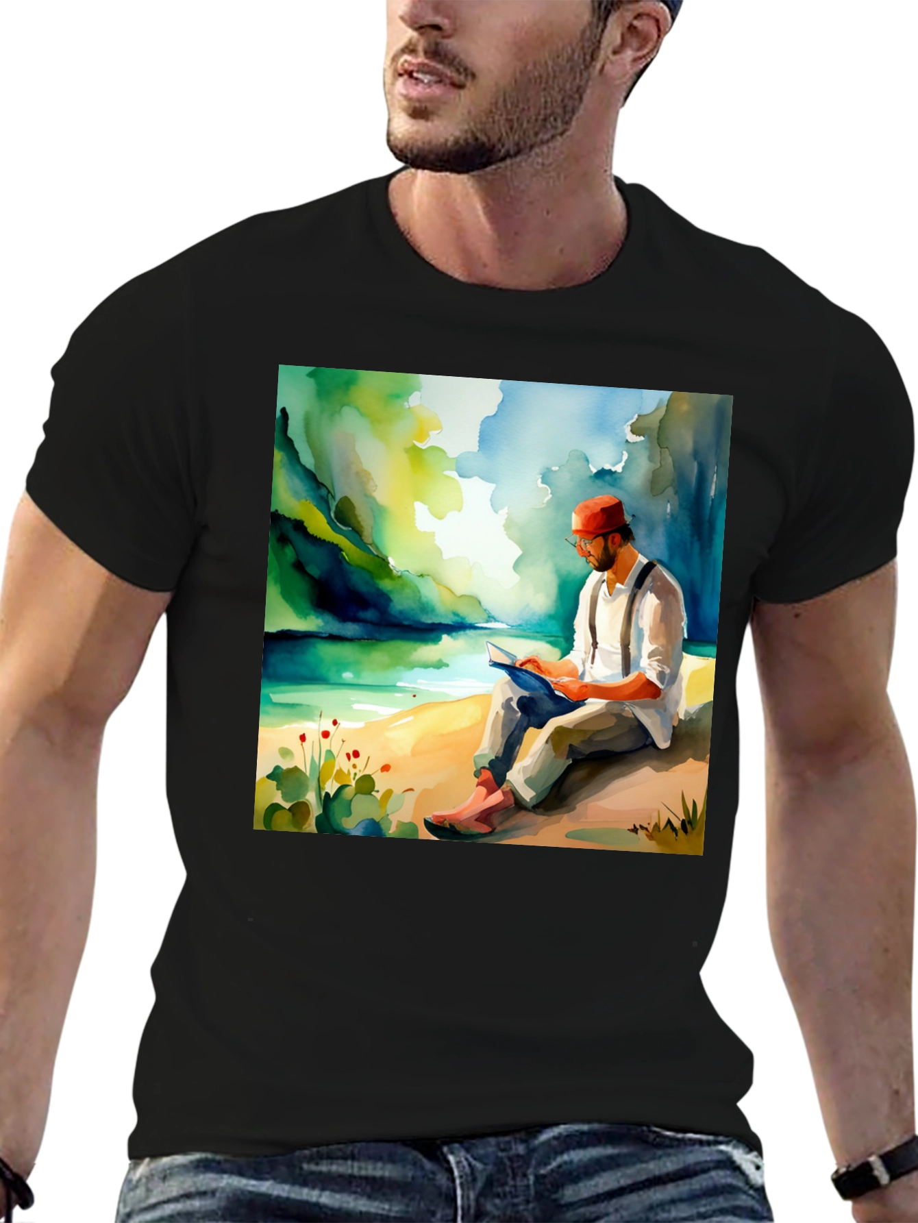 Literary Lake View Graphic Tee