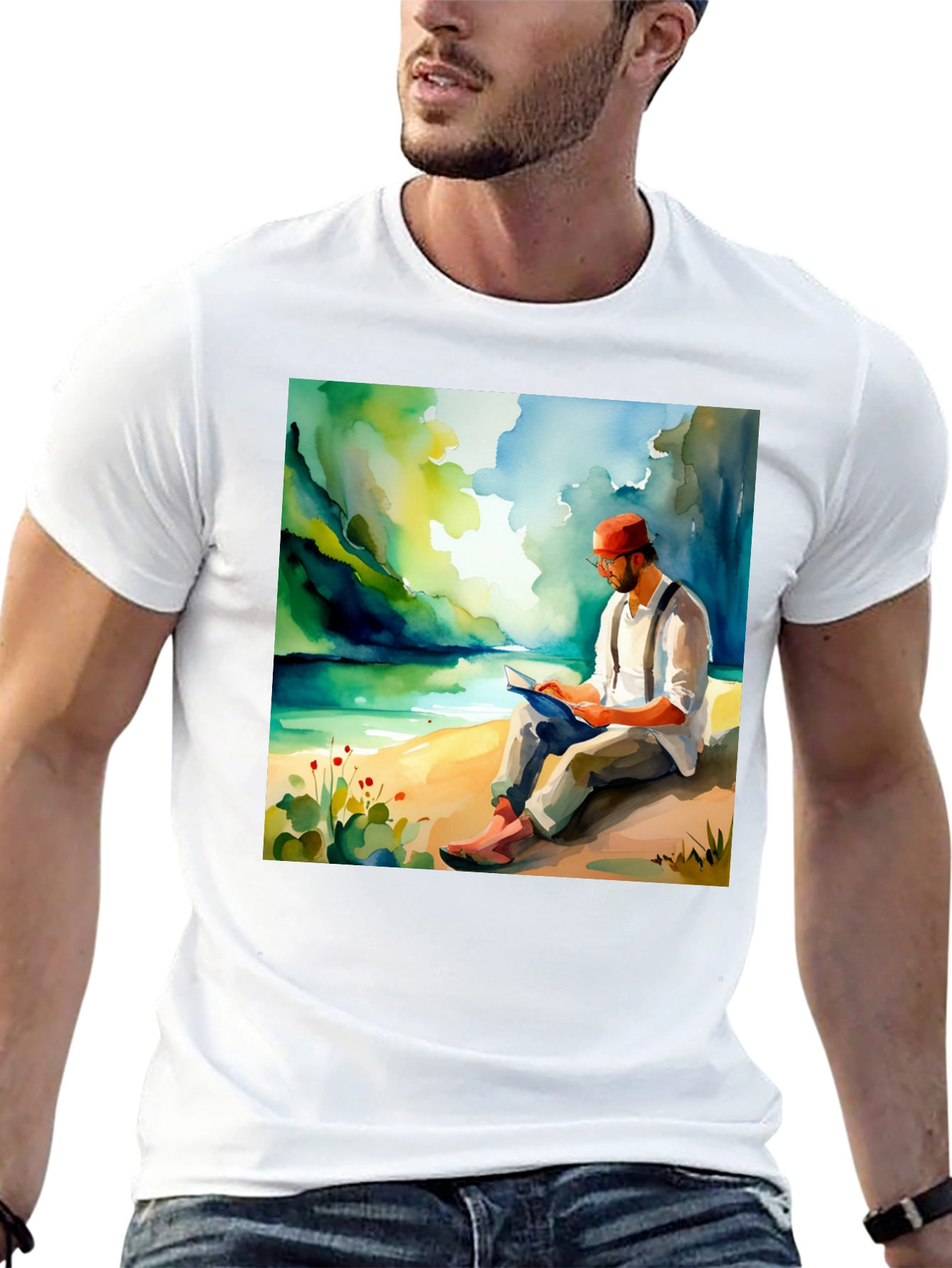 Literary Lake View Graphic Tee