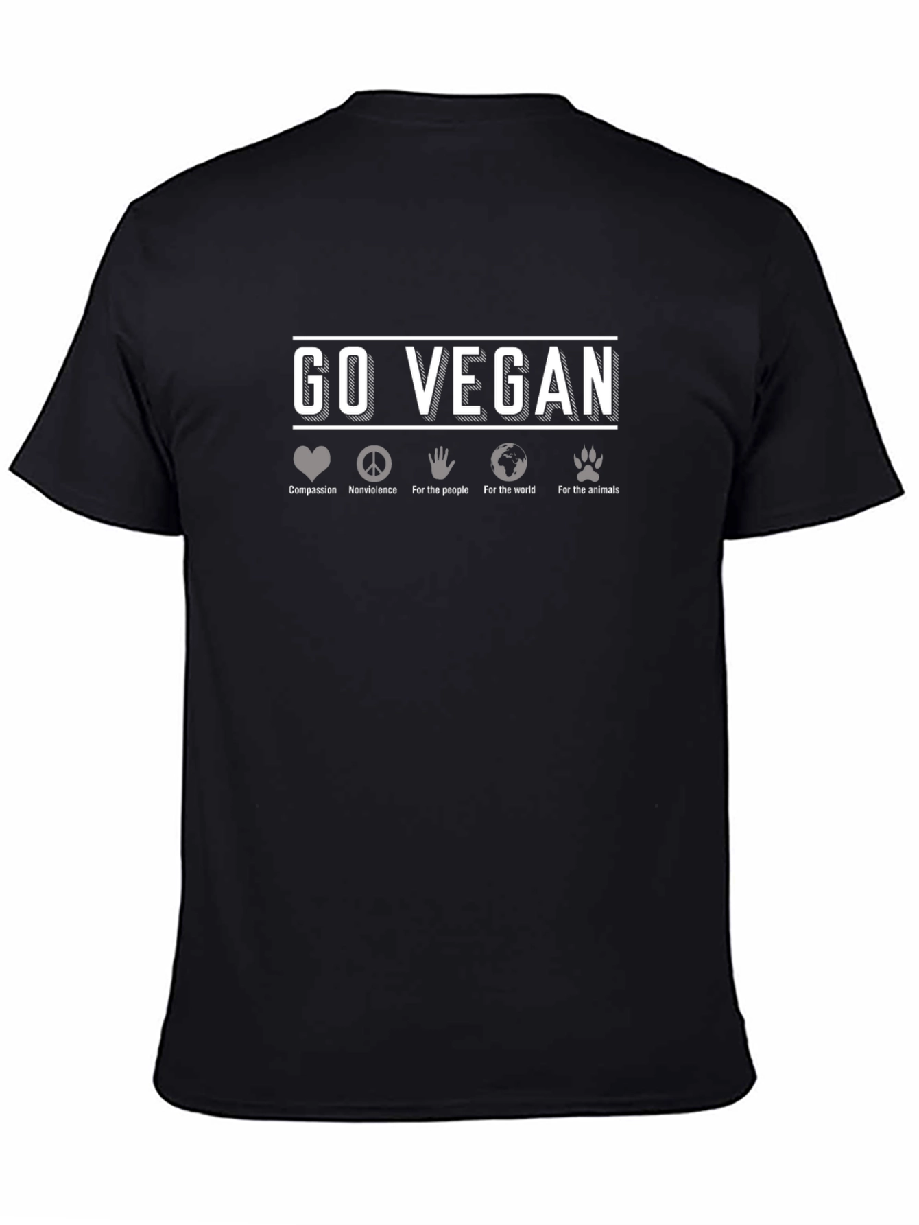 Go Vegan T-Shirt - Compassionate Eco-Friendly Lifestyle