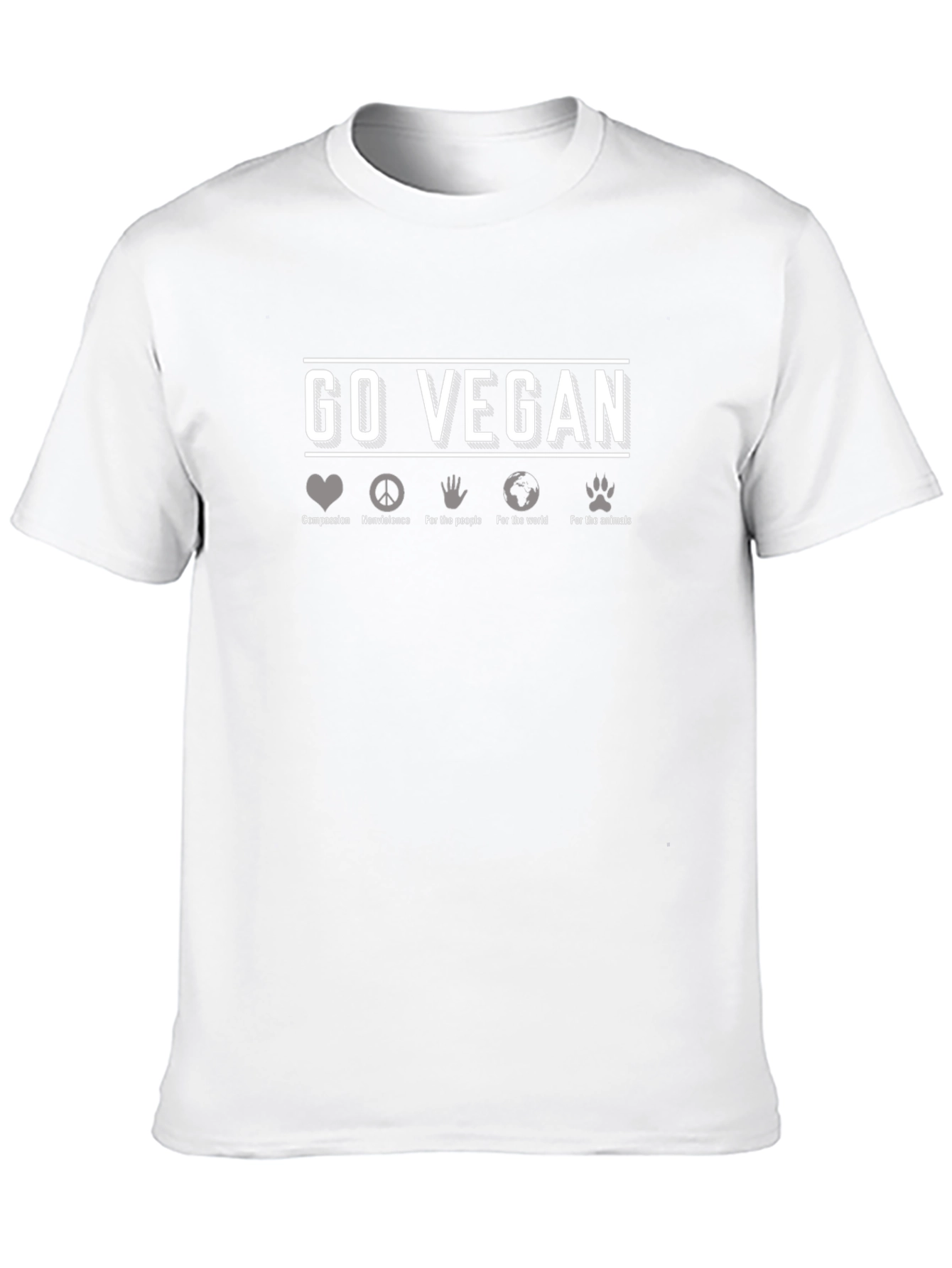 Go Vegan T-Shirt - Compassionate Eco-Friendly Lifestyle