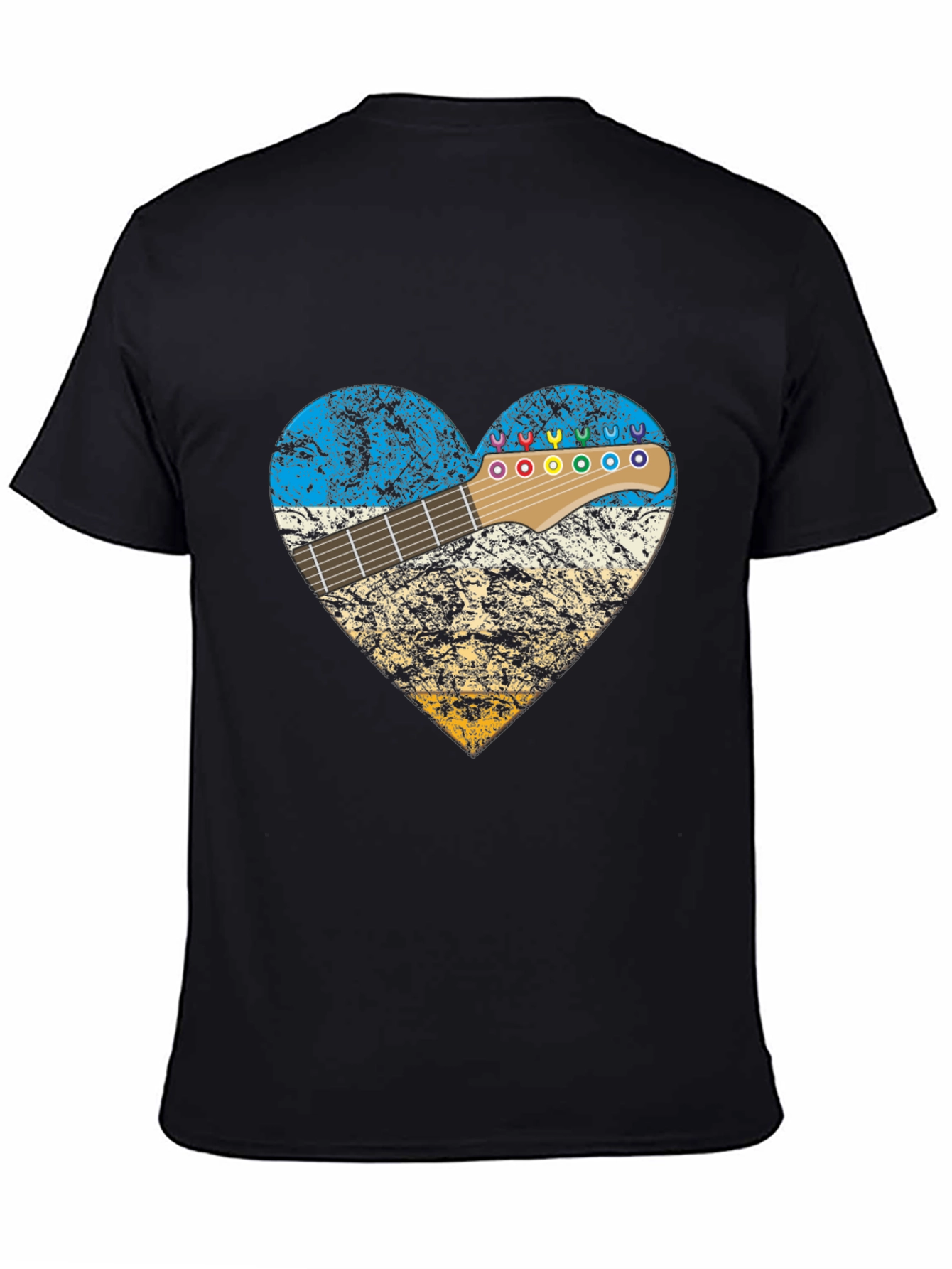 Guitar Heart T-Shirt - Music Lover Tee
