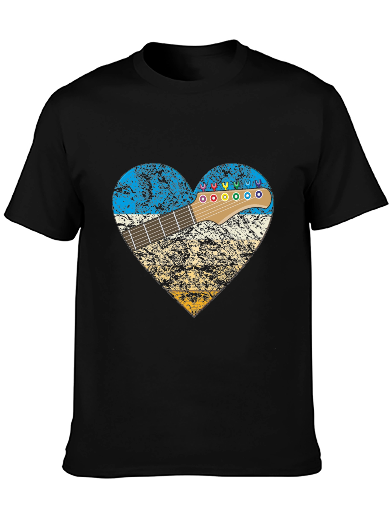 Guitar Heart T-Shirt - Music Lover Tee