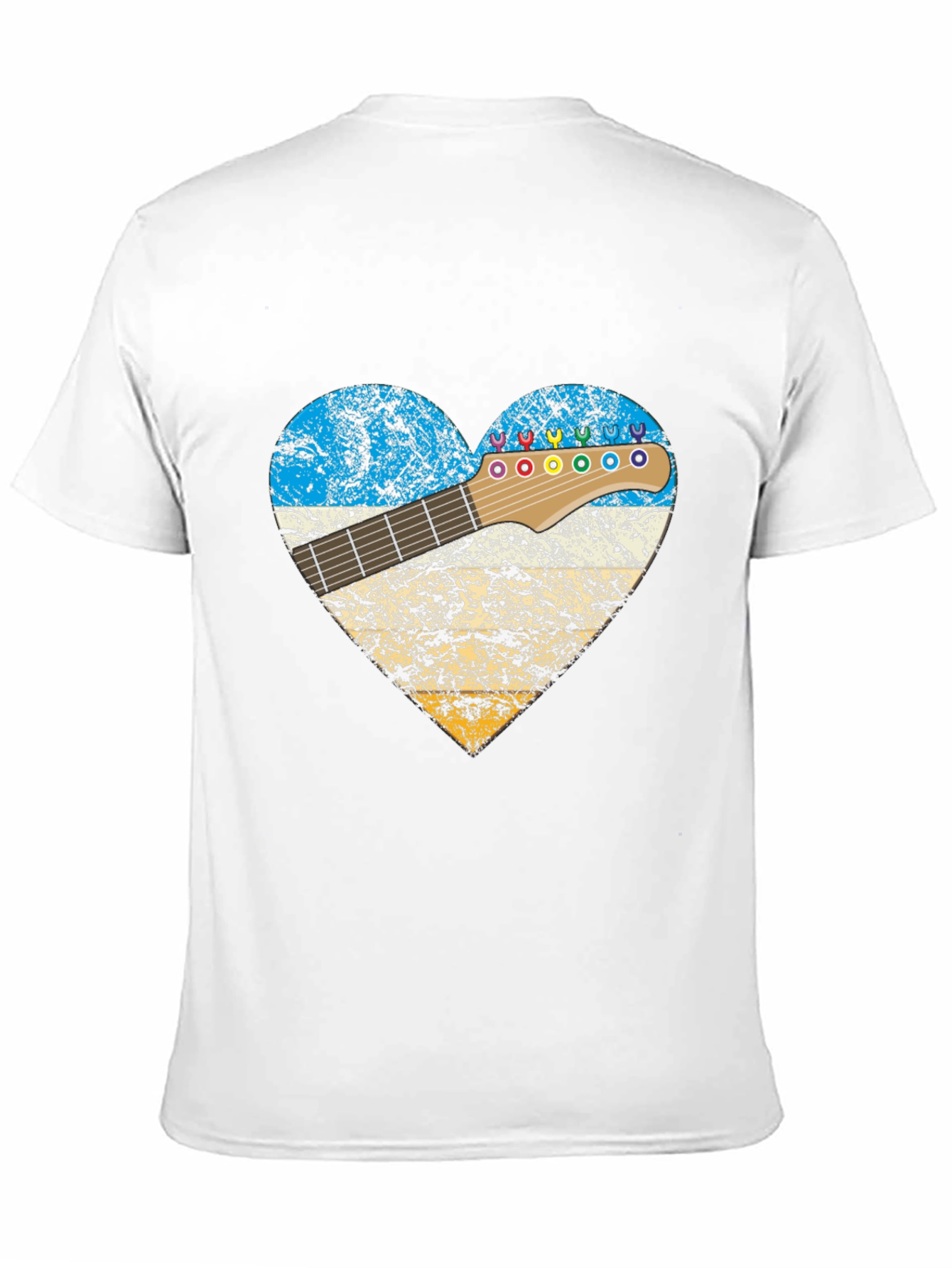 Guitar Heart T-Shirt - Music Lover Tee