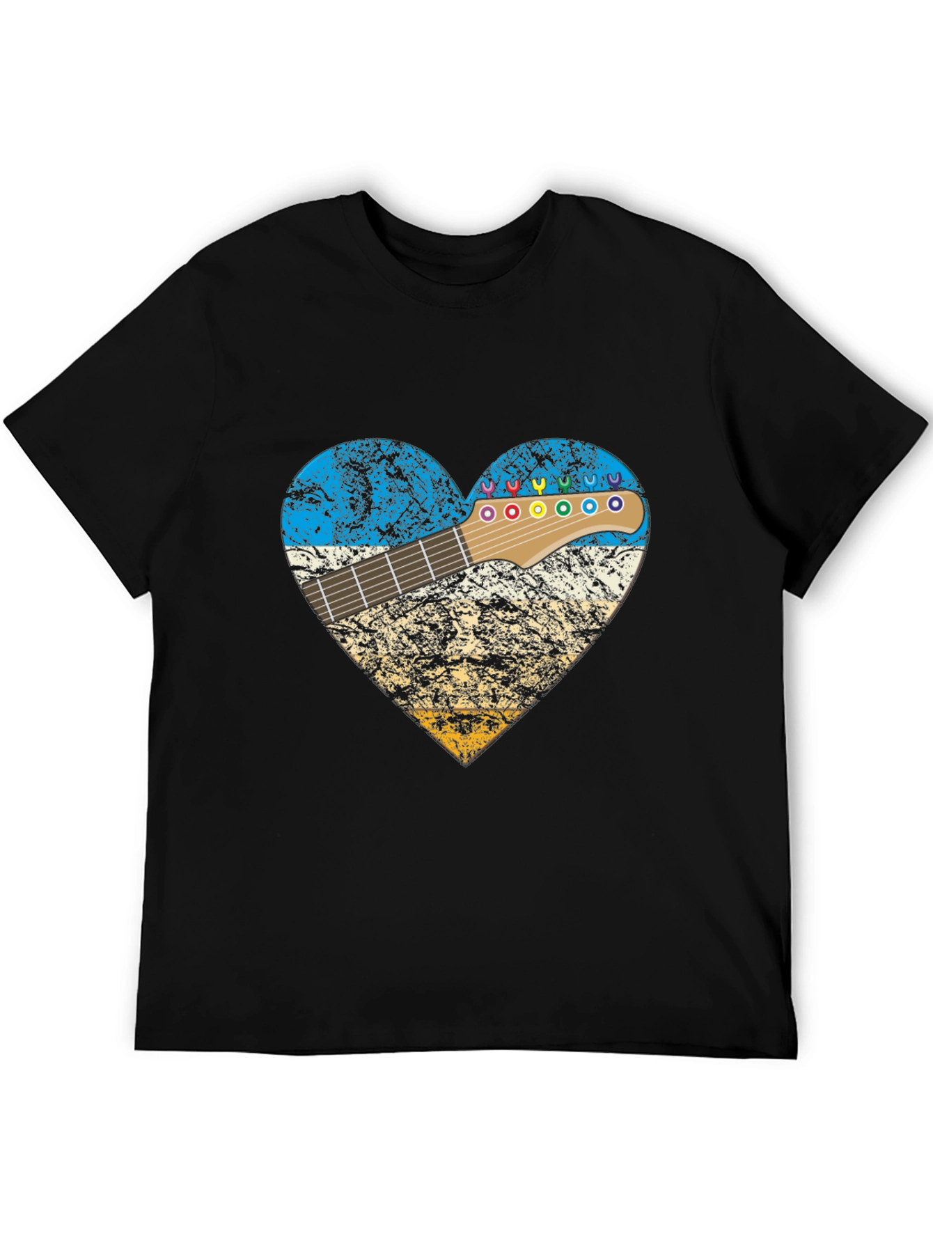 Guitar Heart T-Shirt - Music Lover Tee