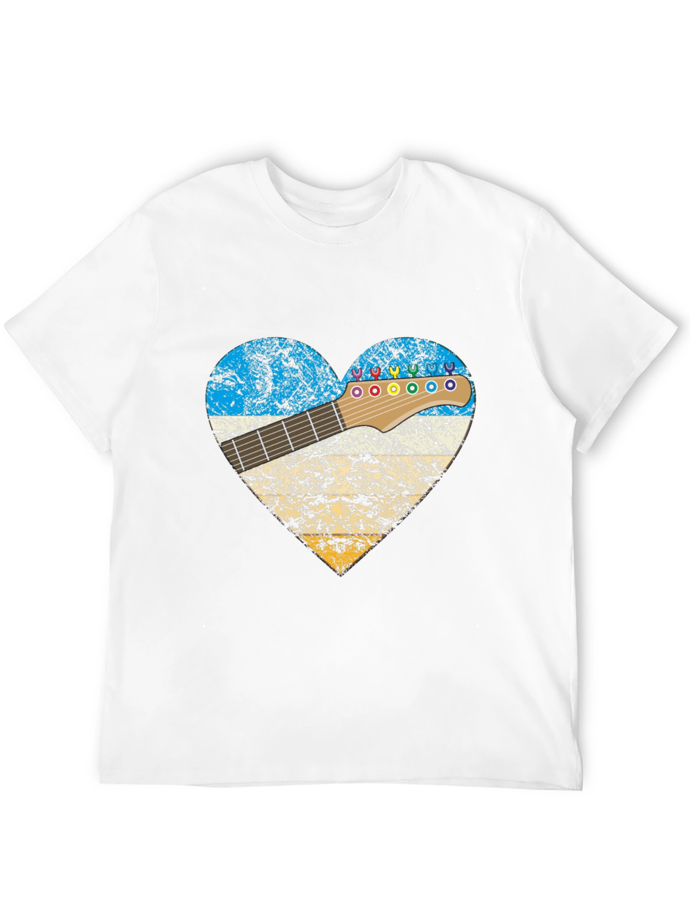 Guitar Heart T-Shirt - Music Lover Tee
