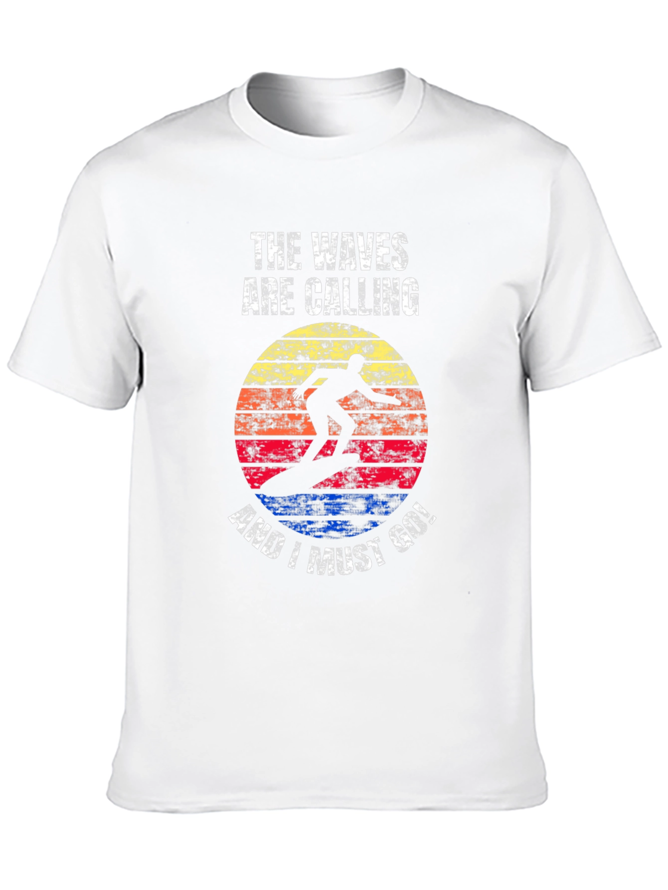 Waves Calling Graphic Tee - Surfer T-Shirt
