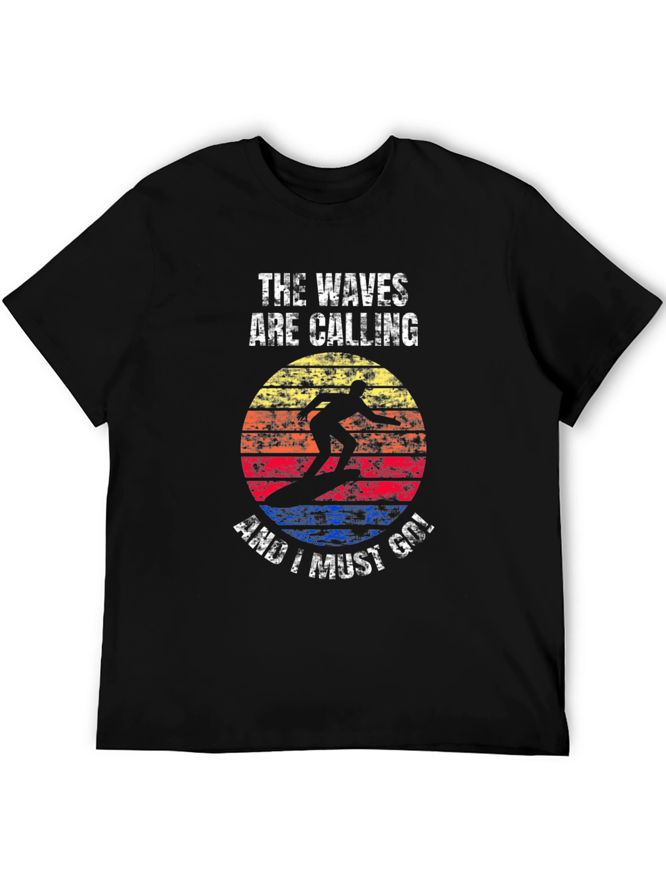 Waves Calling Graphic Tee - Surfer T-Shirt