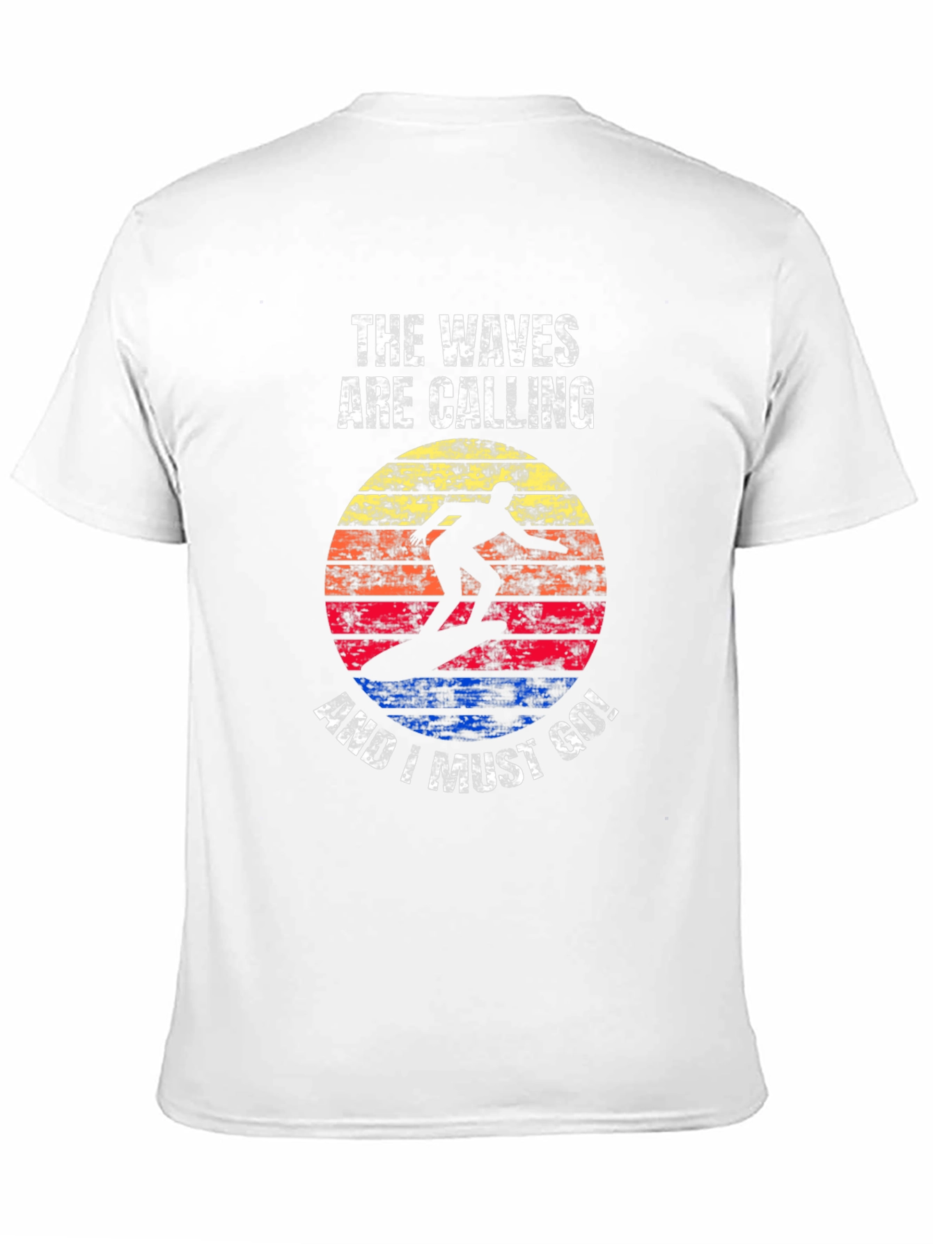 Waves Calling Graphic Tee - Surfer T-Shirt