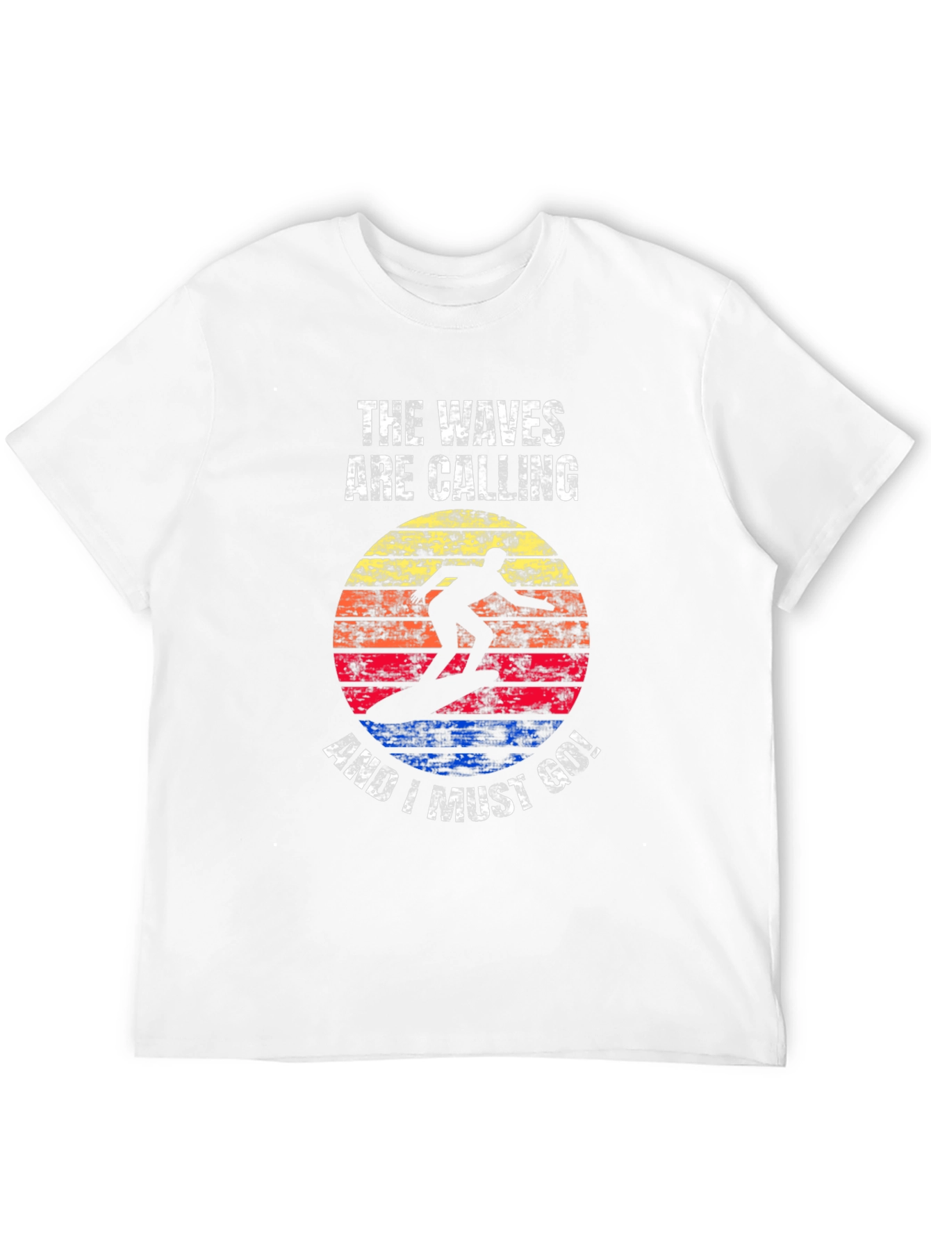 Waves Calling Graphic Tee - Surfer T-Shirt