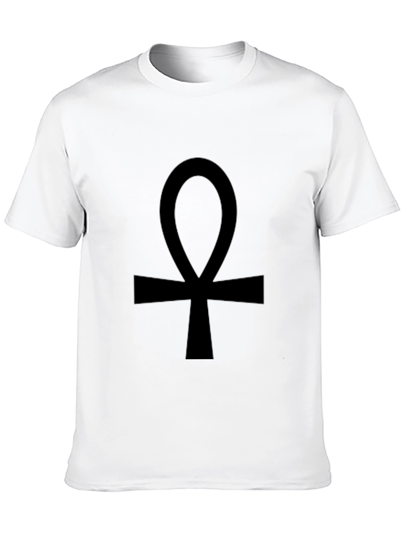 Ankh Symbol Black T-Shirt - Egyptian Key of Life