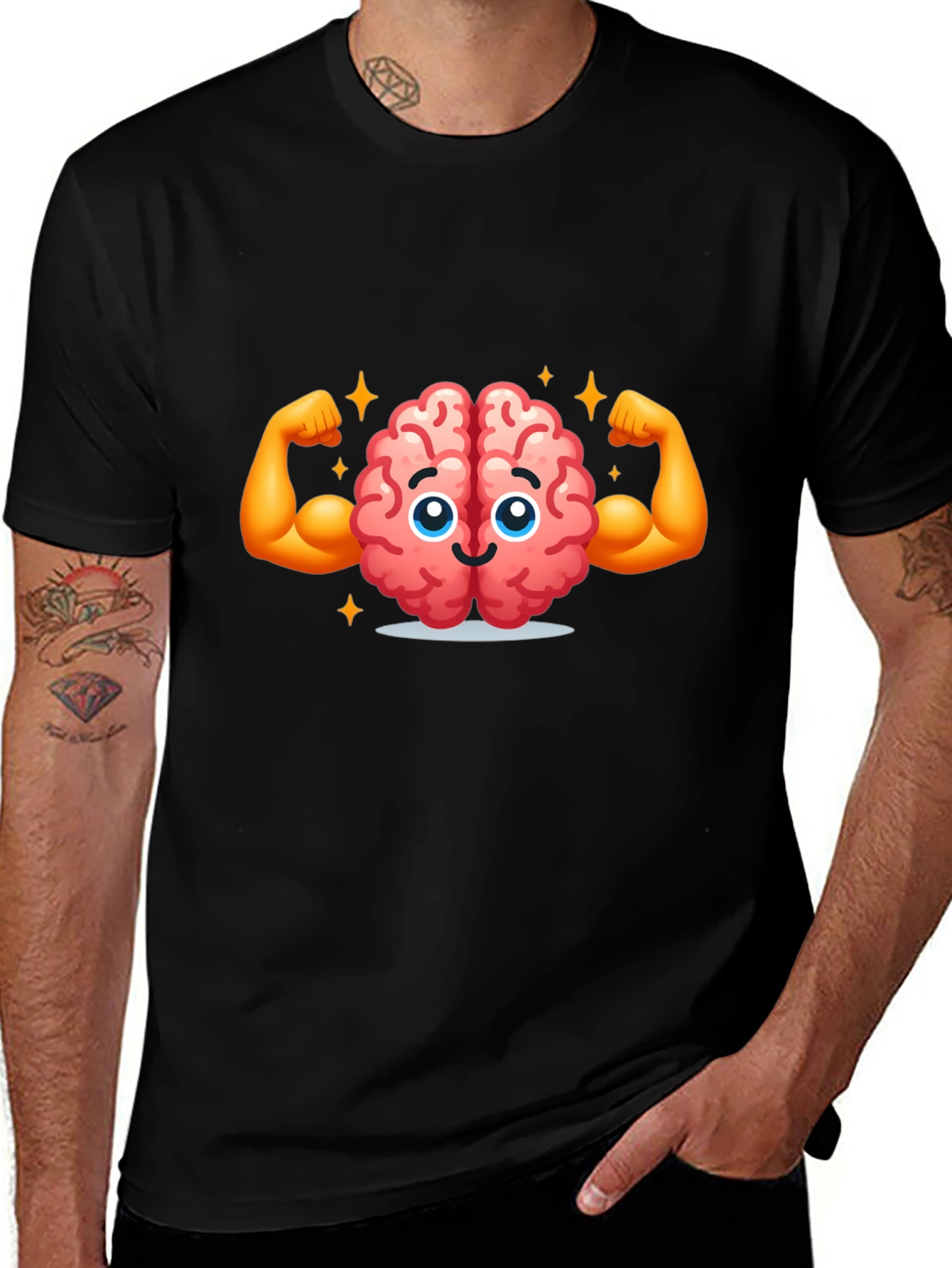 Brain Power T-Shirt - Smart & Strong Graphic Tee