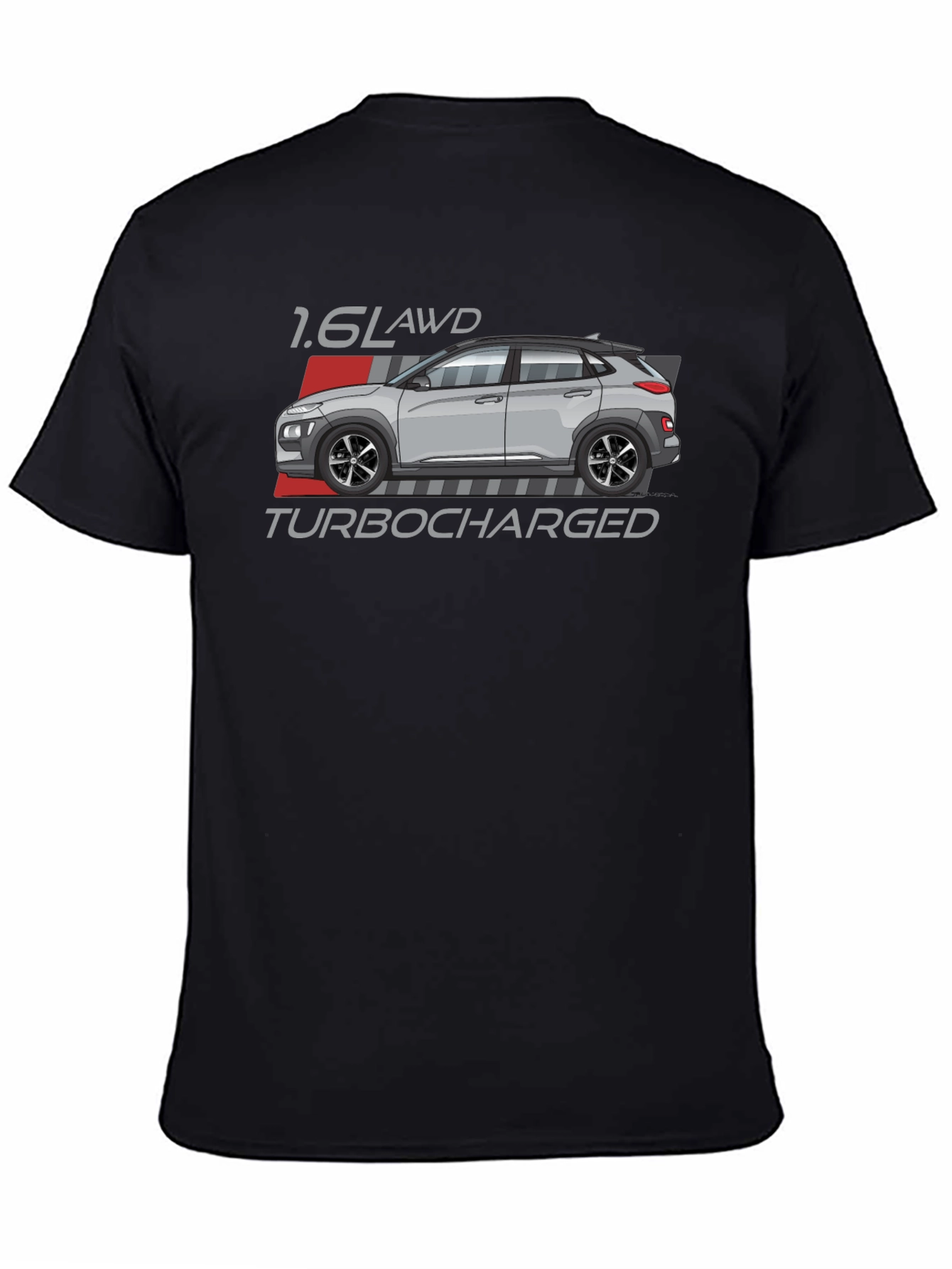 Hyundai Kona 1.6L AWD Turbocharged Black T-Shirt