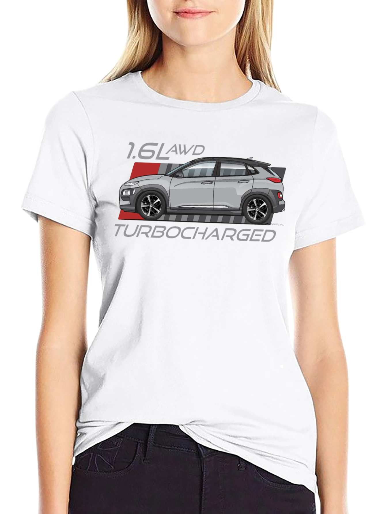Hyundai Kona 1.6L AWD Turbocharged Black T-Shirt