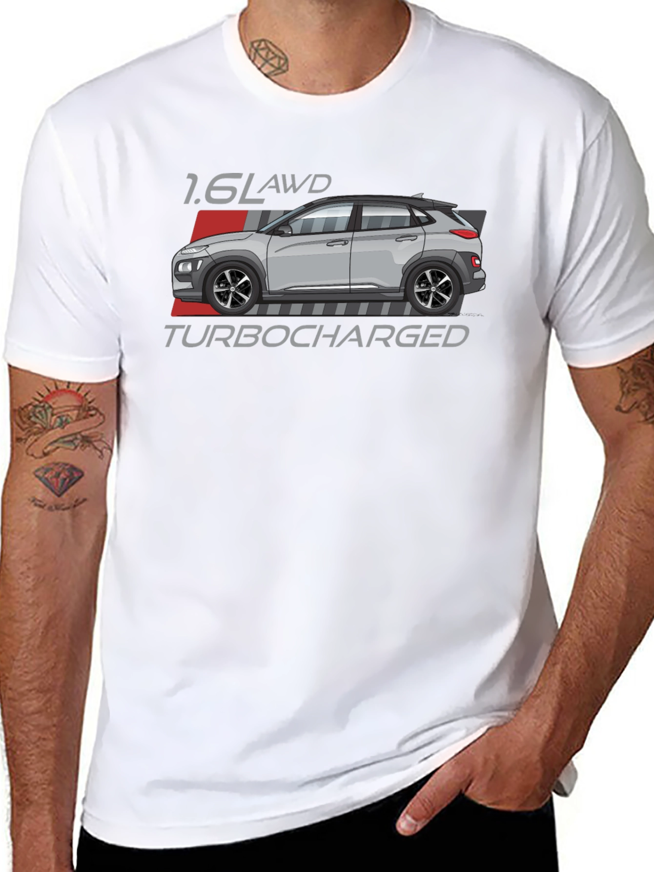 Hyundai Kona 1.6L AWD Turbocharged Black T-Shirt