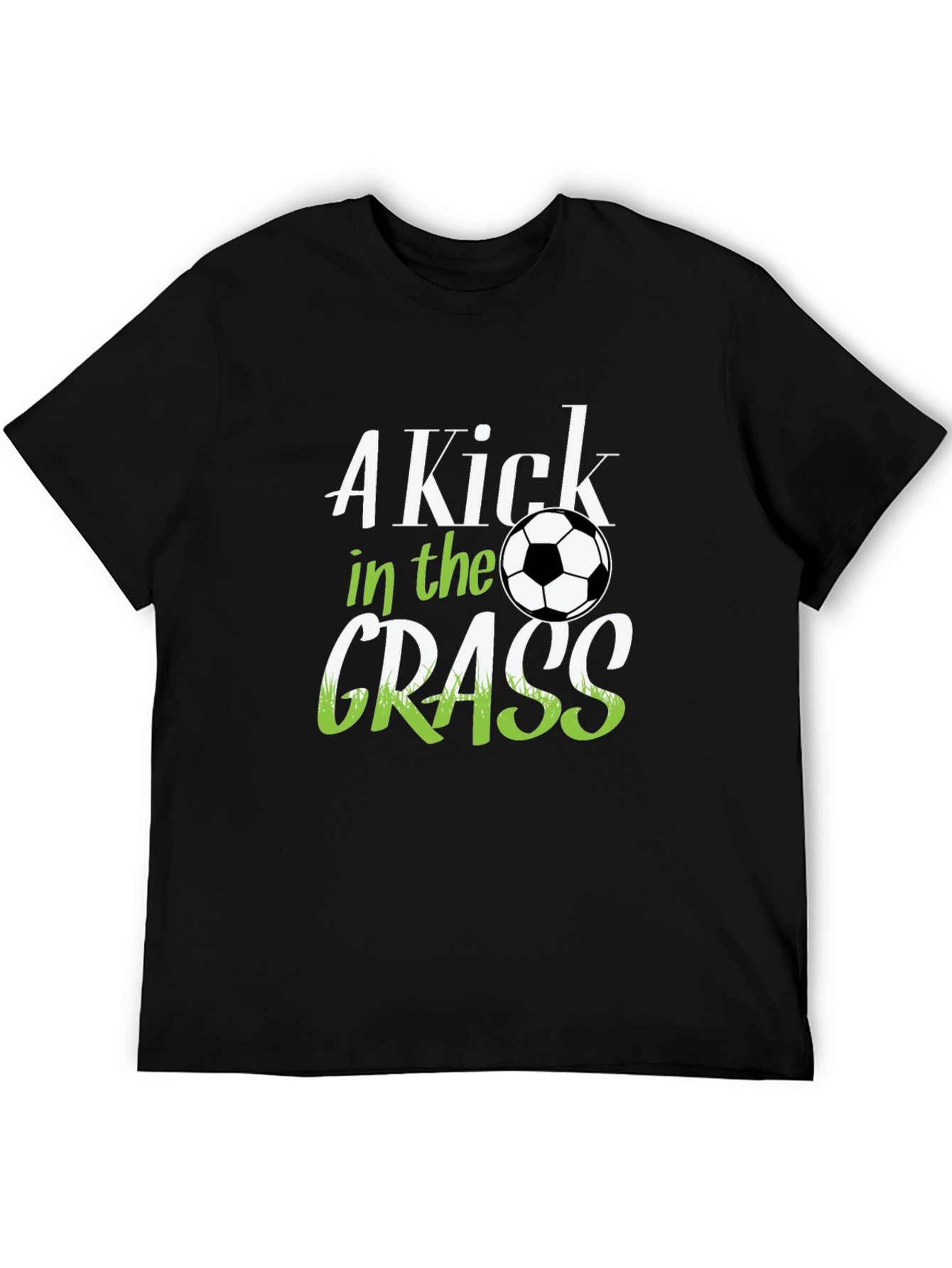 A Kick in the Grass Soccer Graphic T-Shirt