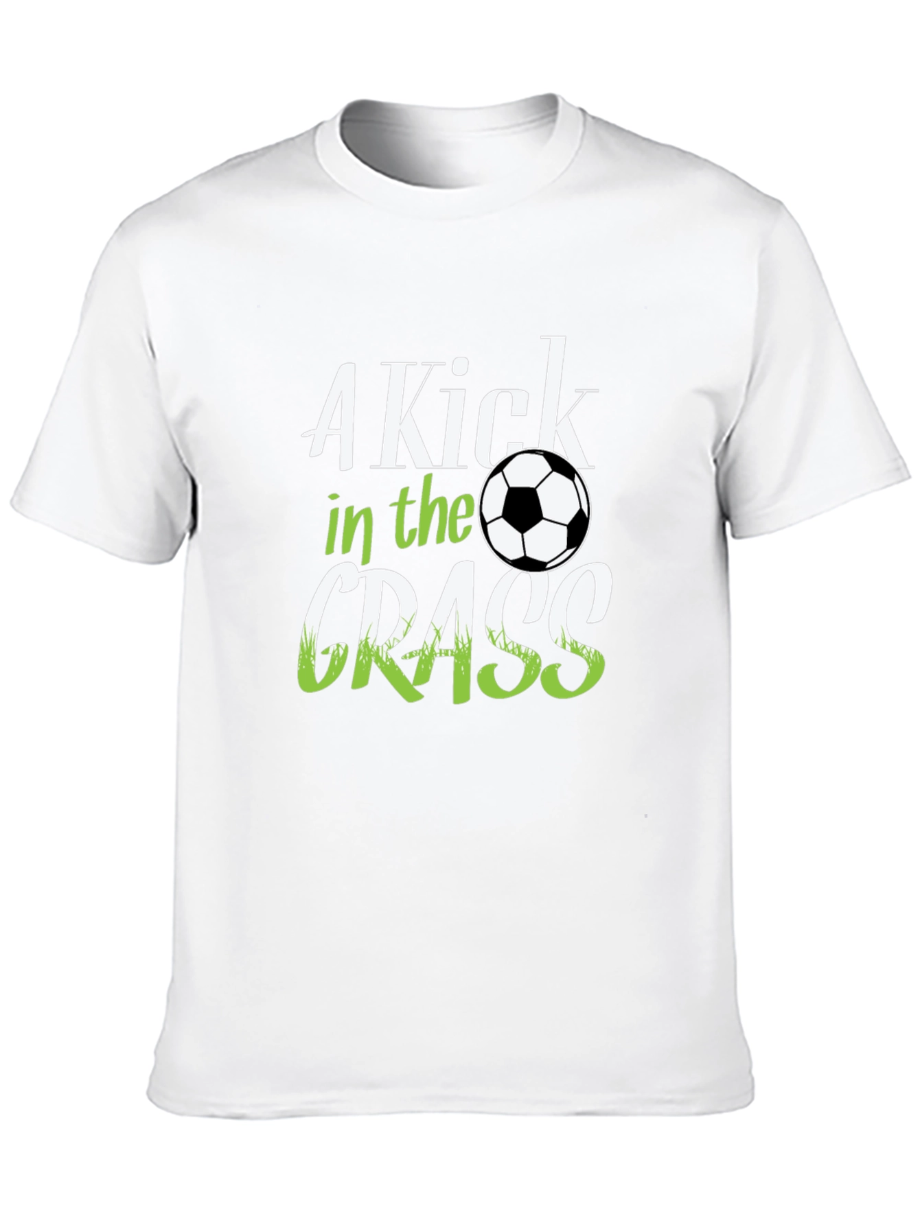 A Kick in the Grass Soccer Graphic T-Shirt