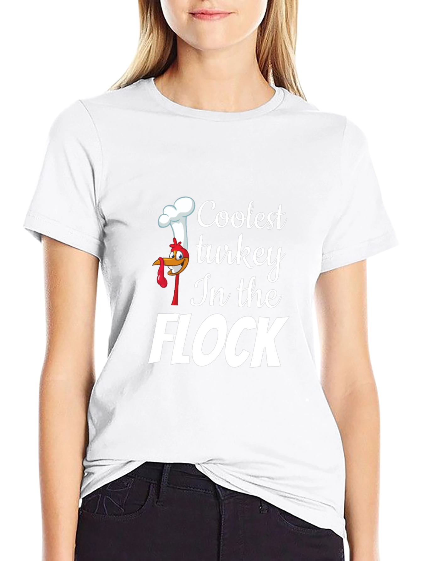Coolest Turkey in the Flock Black T-Shirt