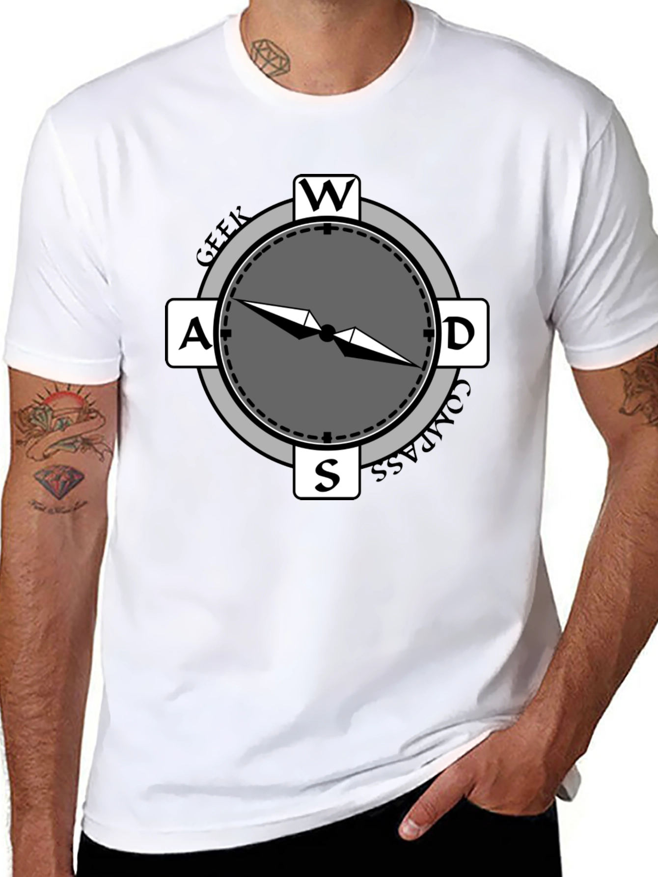 Geek Compass T-Shirt - Gamer Direction