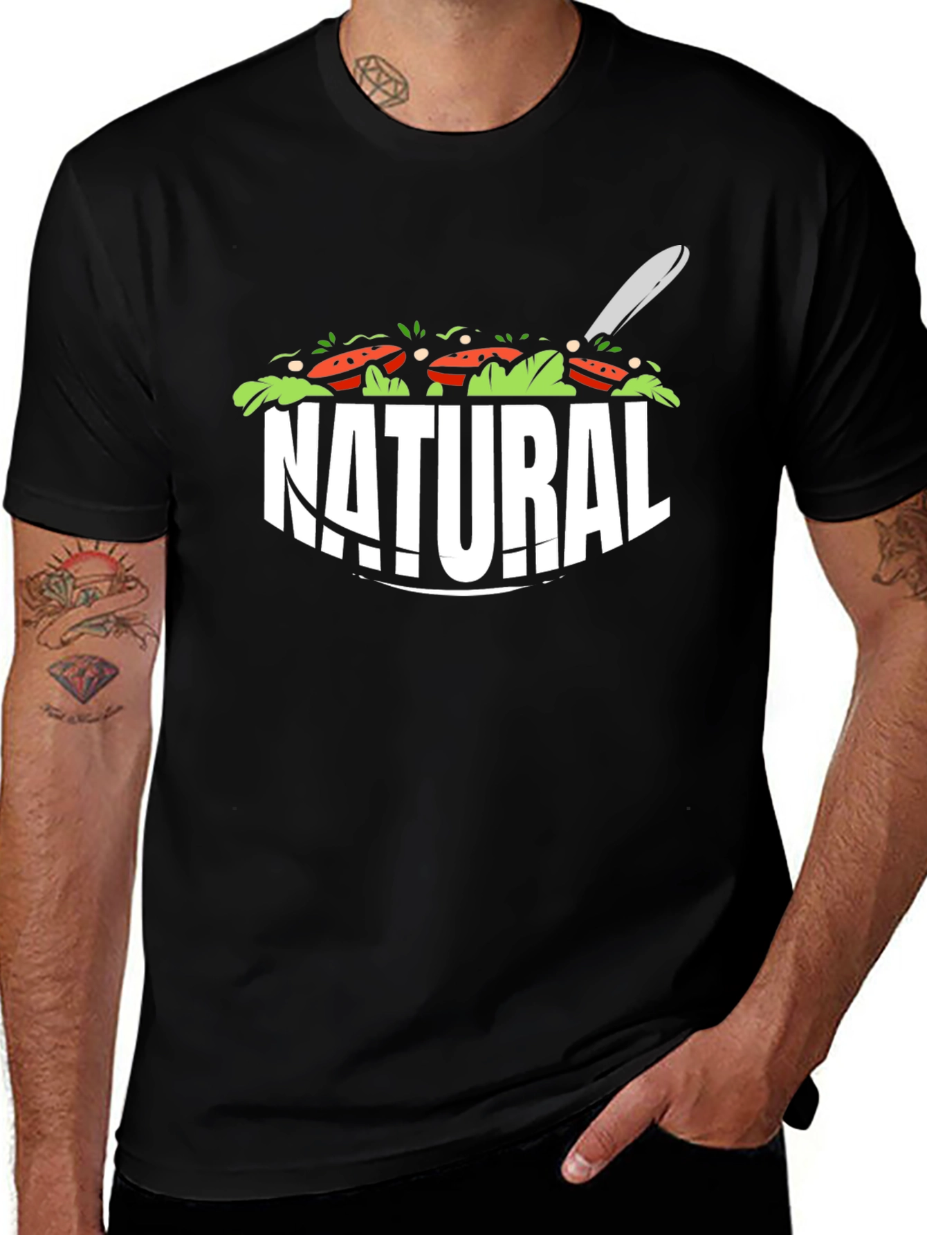 Natural Salad T-Shirt | Healthy Lifestyle Apparel