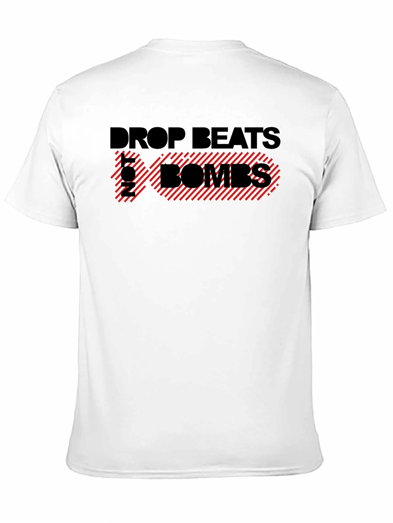 Drop Beats Not Bombs T-Shirt - Bold Graphic Tee