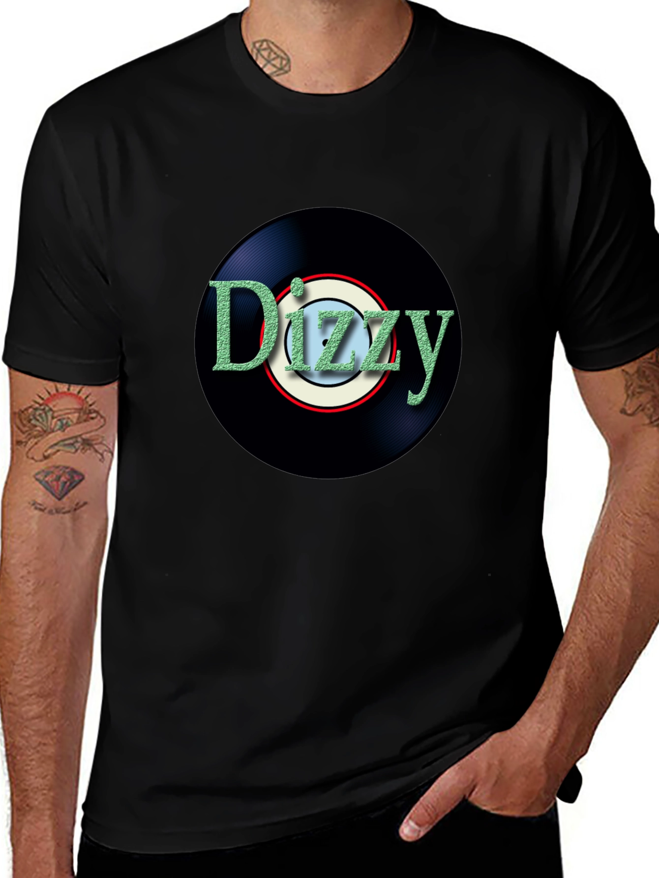 Dizzy Vinyl Record Graphic T-Shirt
