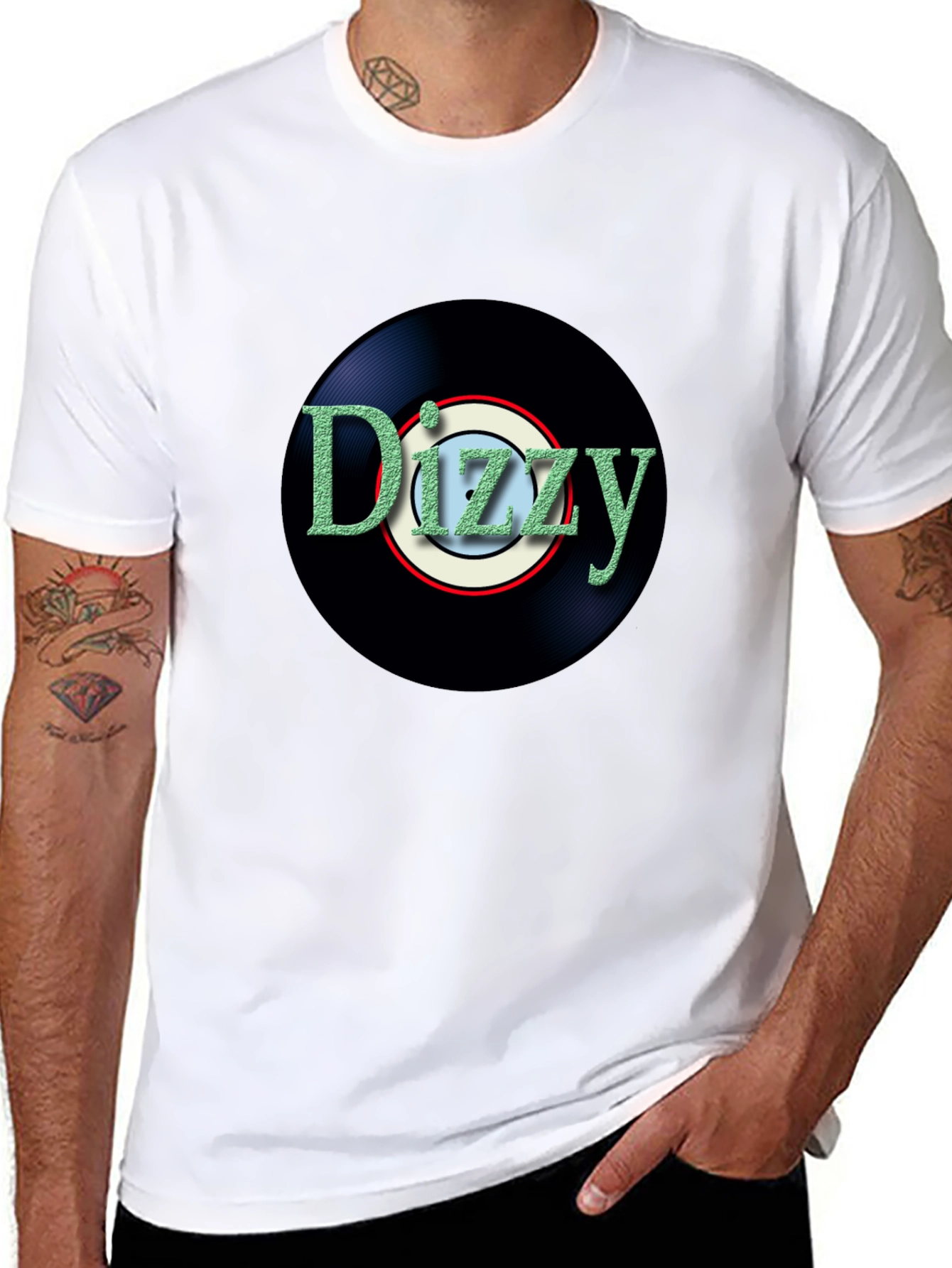 Dizzy Vinyl Record Graphic T-Shirt
