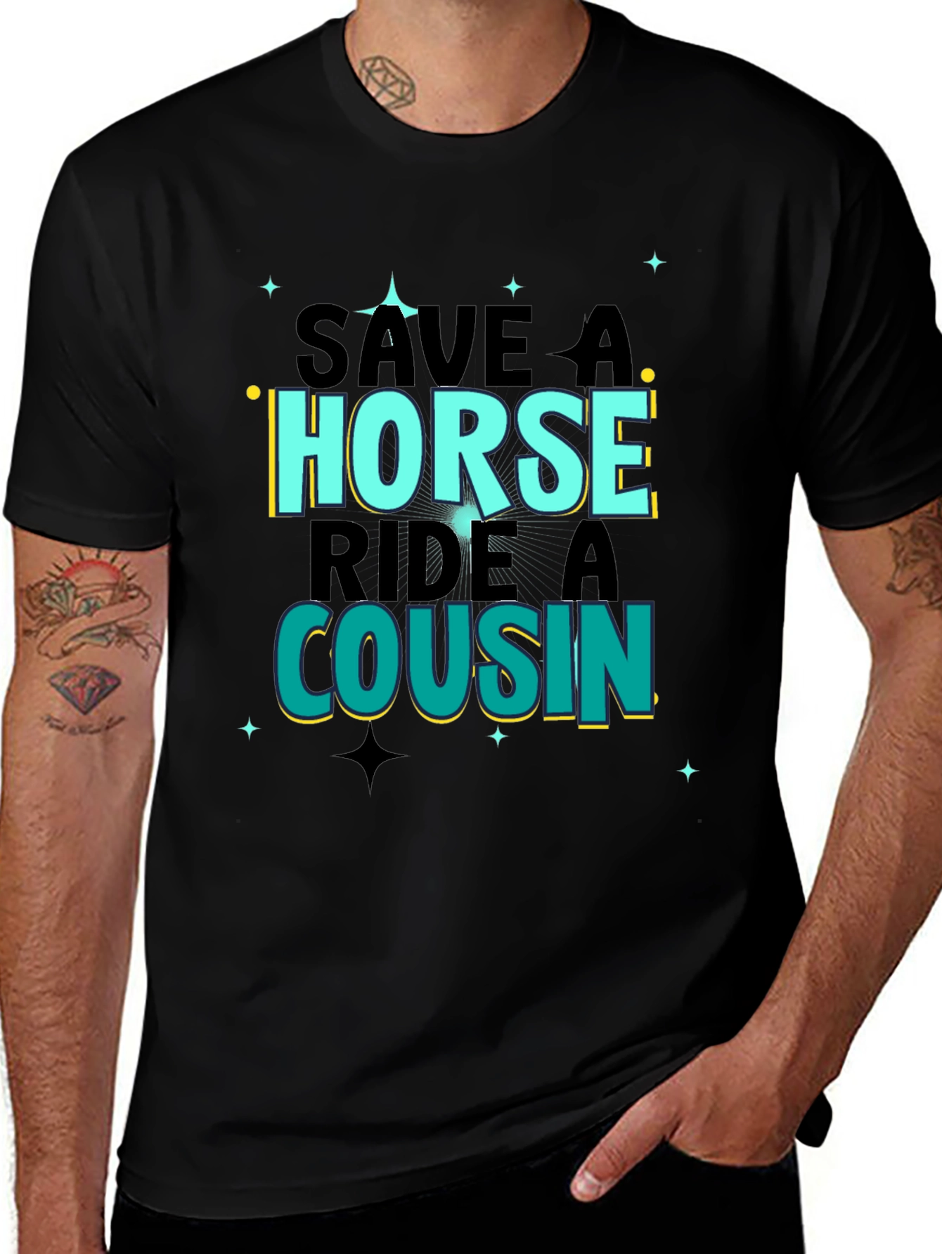 Save A Horse Ride A Cousin Graphic Tee