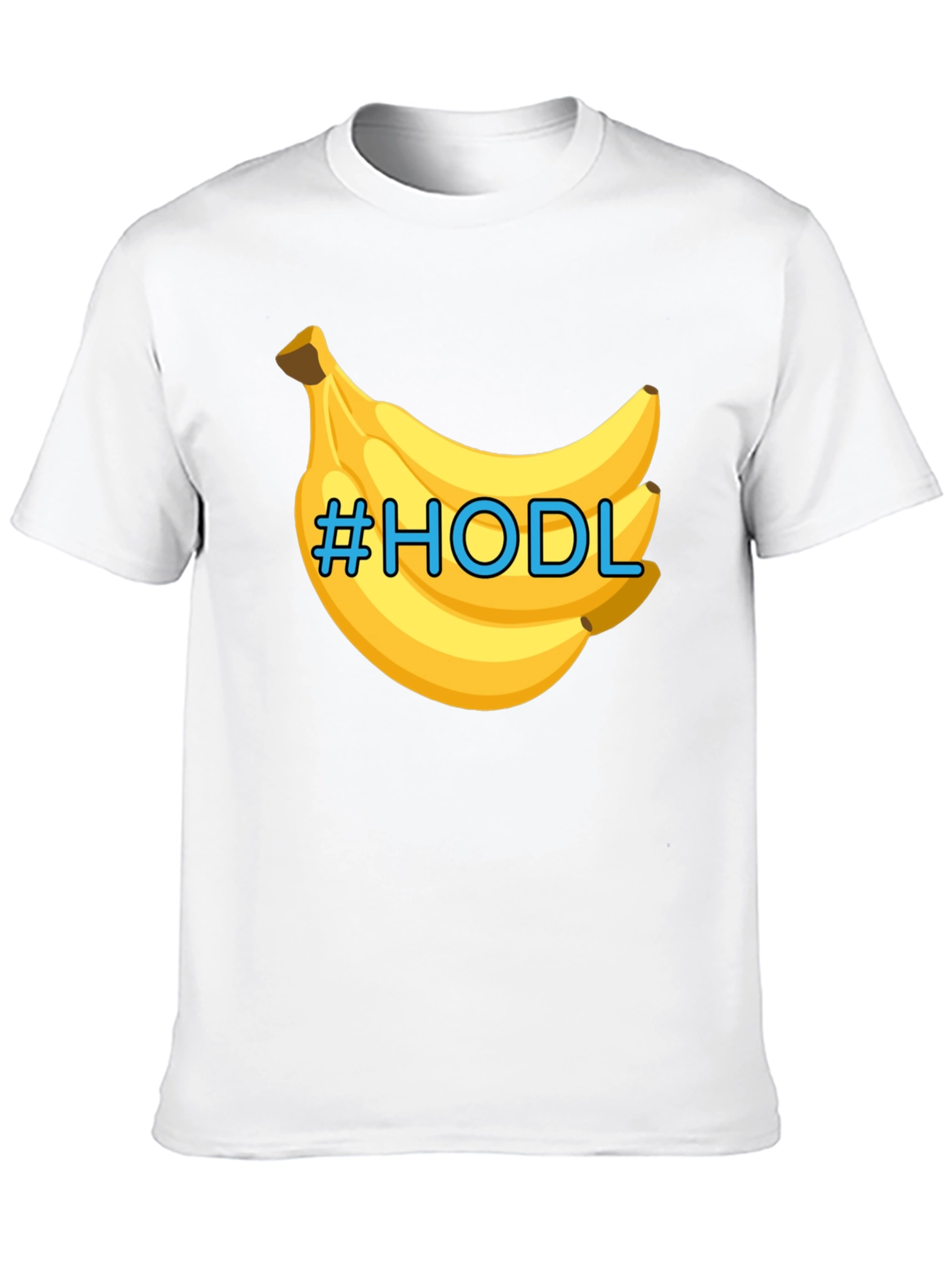 HODL Banana Black T-Shirt - Crypto Meme Tee