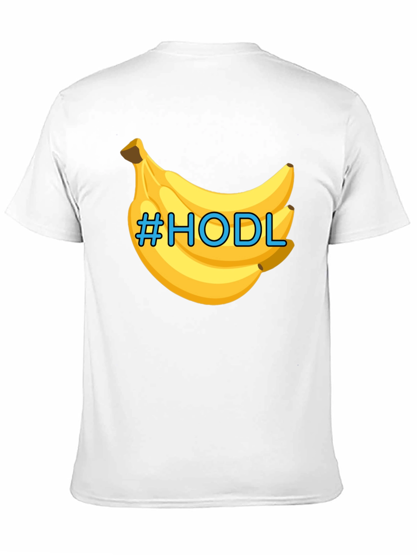 HODL Banana Black T-Shirt - Crypto Meme Tee