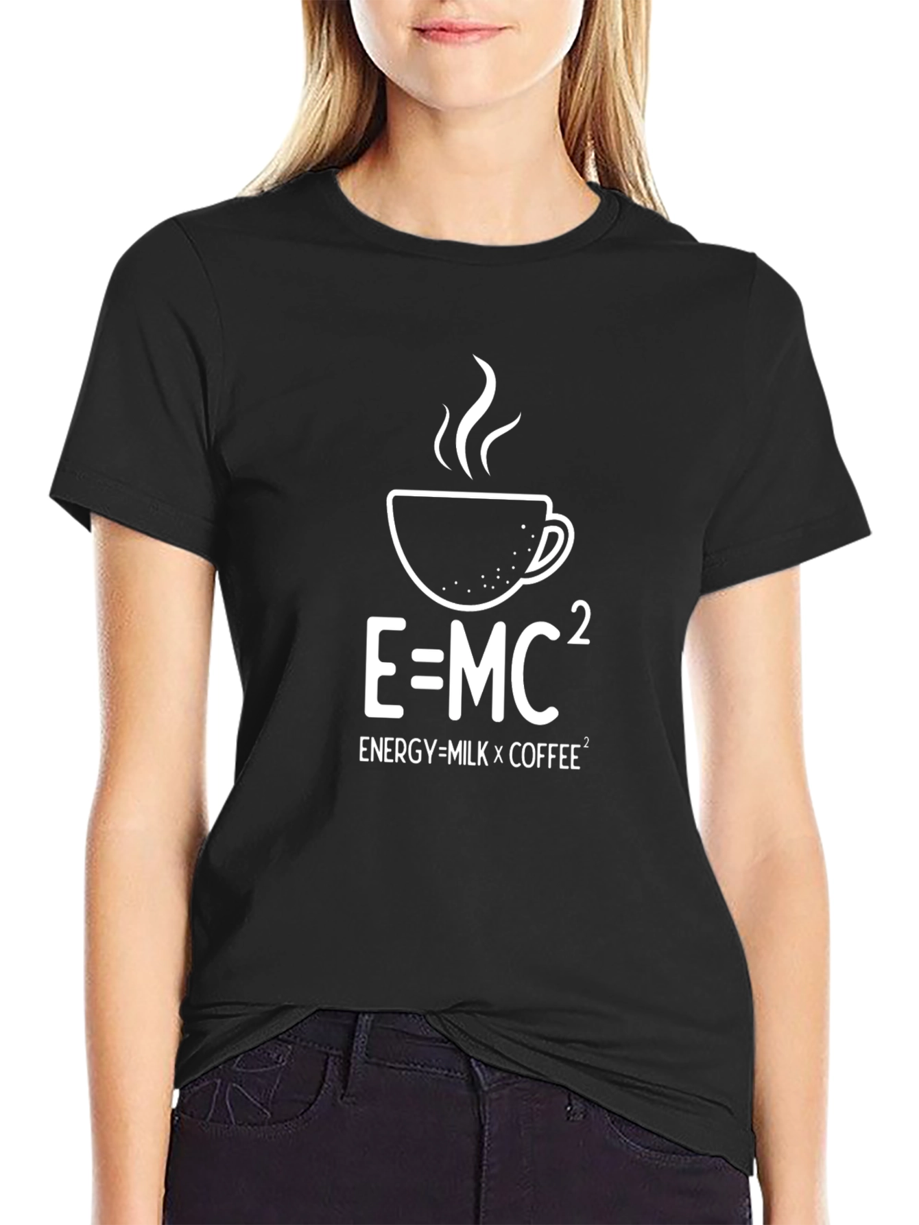 E=MC² Coffee T-Shirt - Funny Science Formula Tee