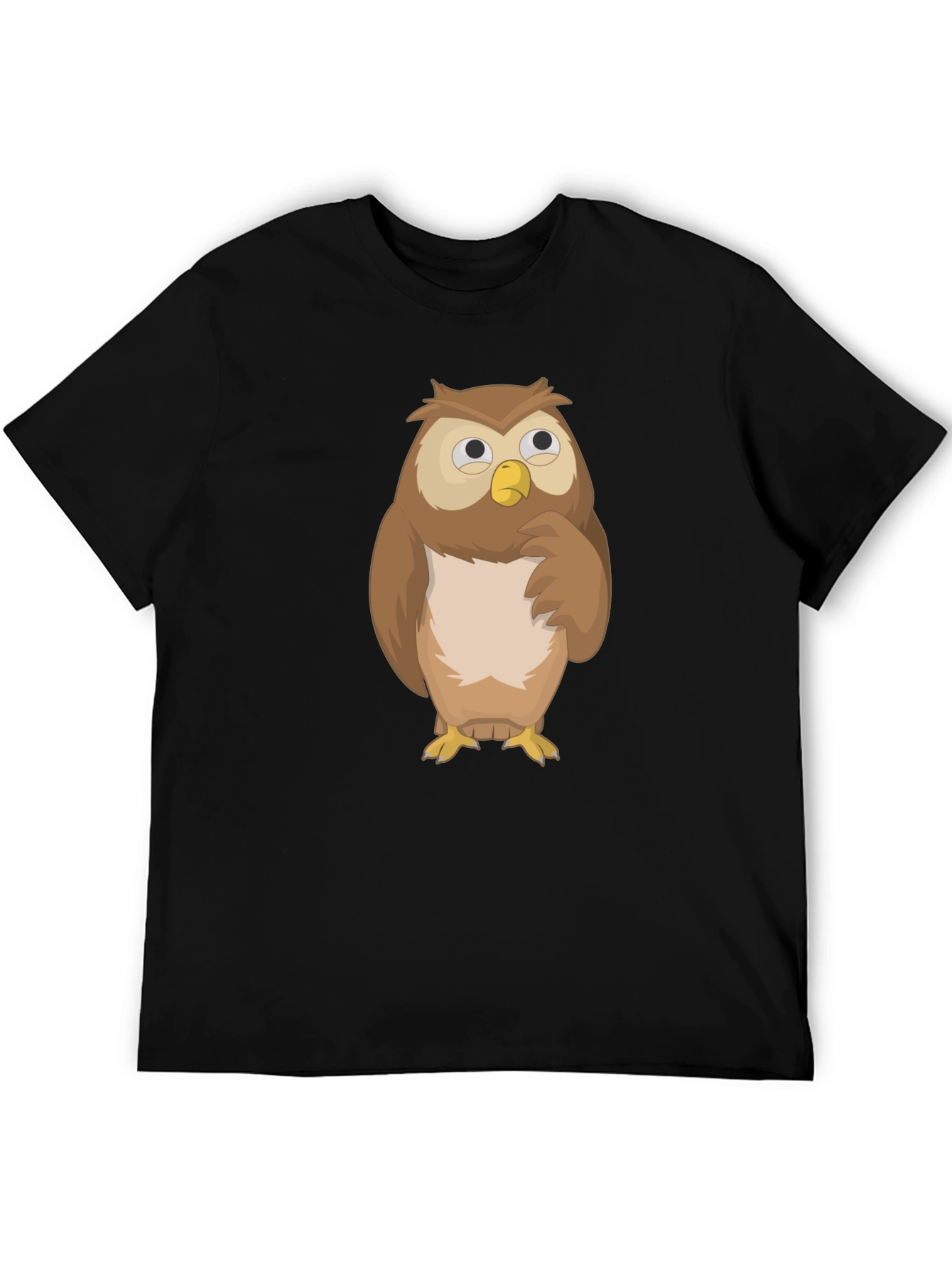 Owl Graphic Tee - Mens Black T-Shirt