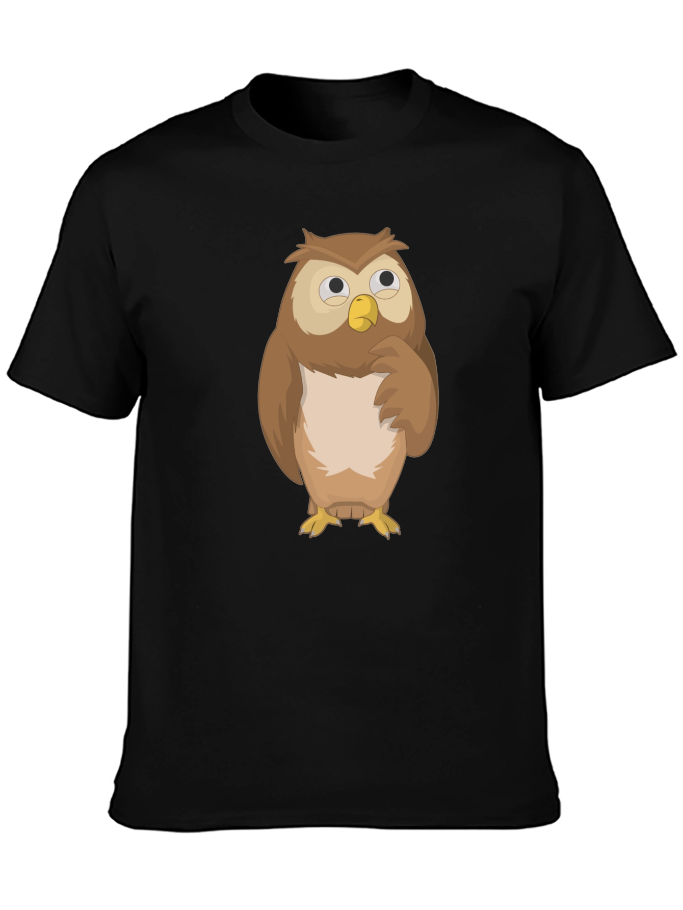 Owl Graphic Tee - Mens Black T-Shirt