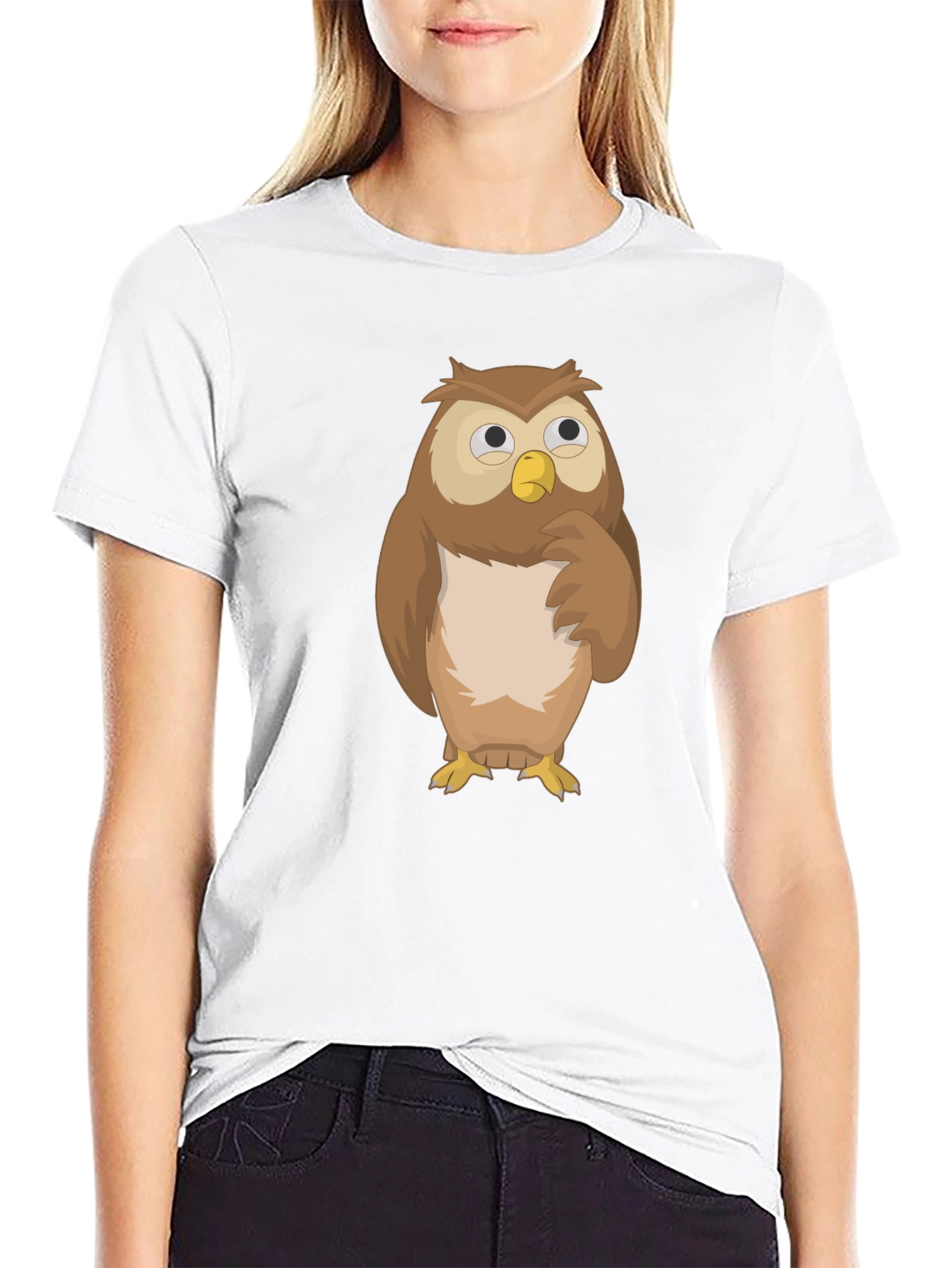 Owl Graphic Tee - Mens Black T-Shirt