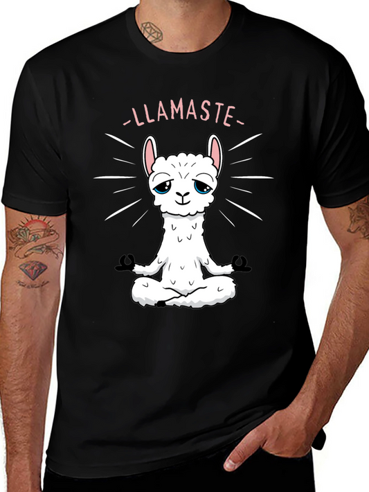 Llamaste Yoga Black T-Shirt
