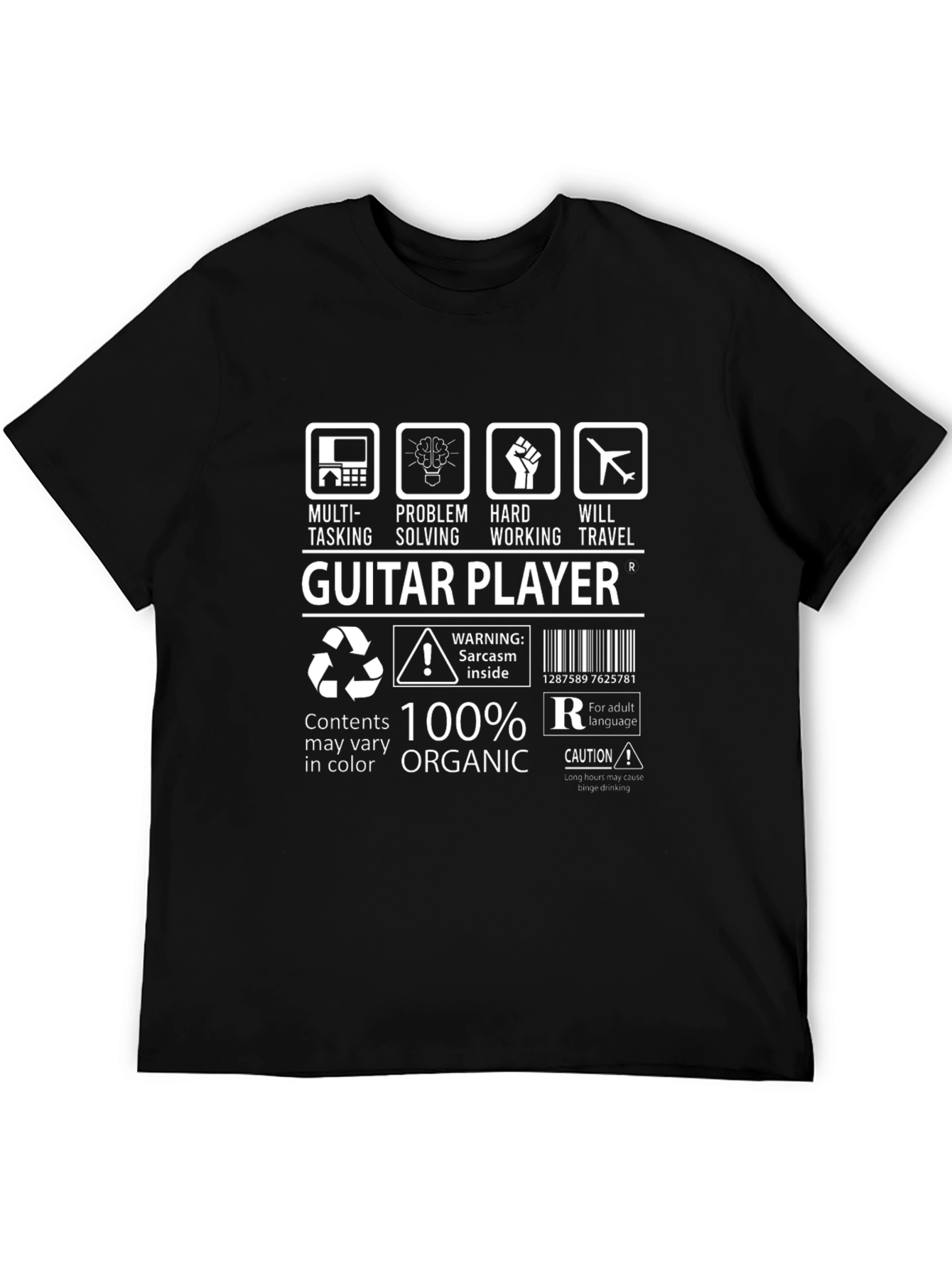 Guitar Player T-Shirt: Multi-Tasking Organic Cotton