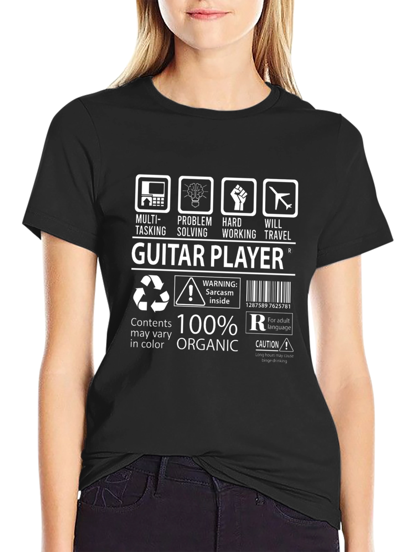 Guitar Player T-Shirt: Multi-Tasking Organic Cotton