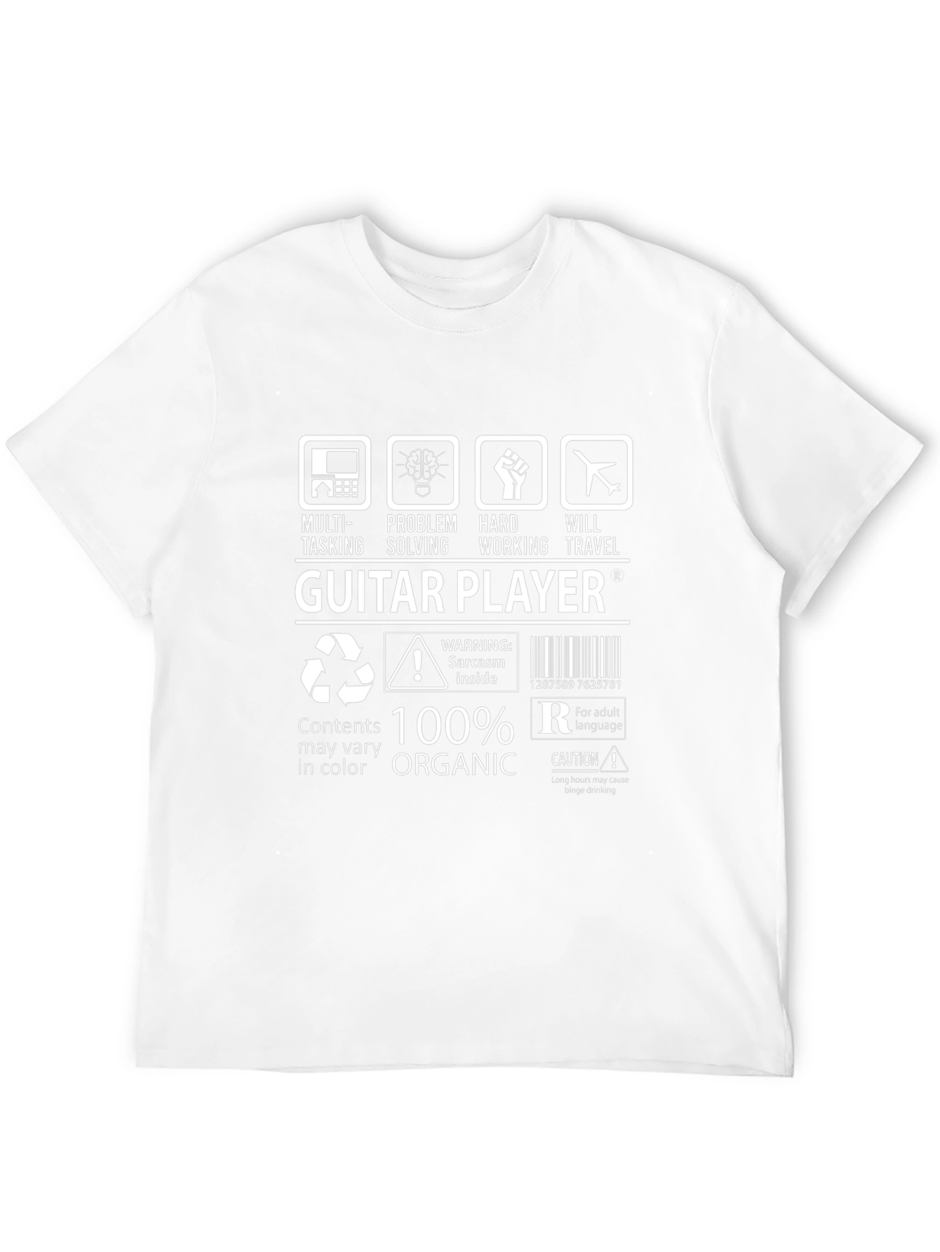 Guitar Player T-Shirt: Multi-Tasking Organic Cotton