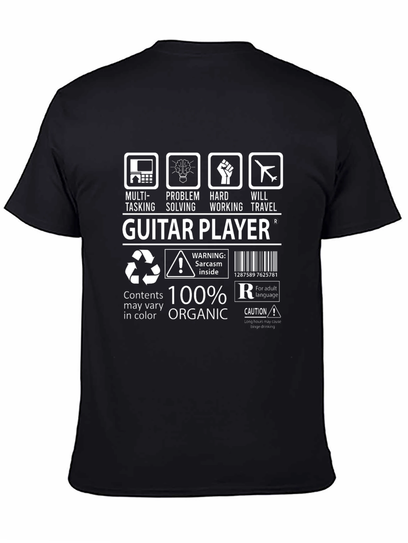 Guitar Player T-Shirt: Multi-Tasking Organic Cotton