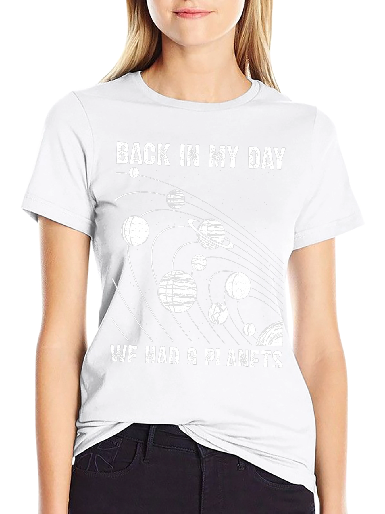 Retro 9 Planets Graphic Tee