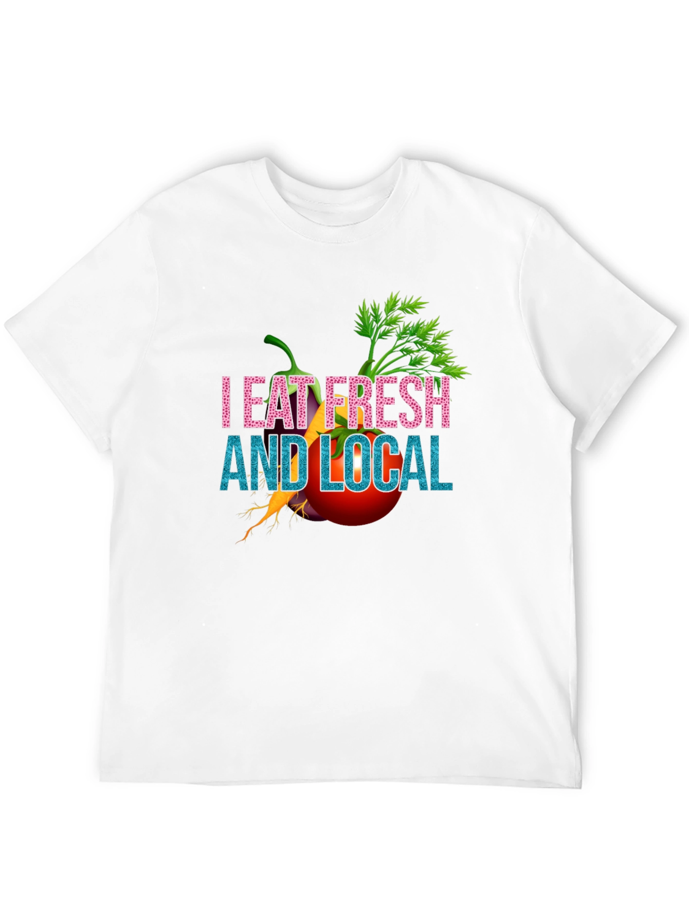 Eat Fresh & Local Black T-Shirt