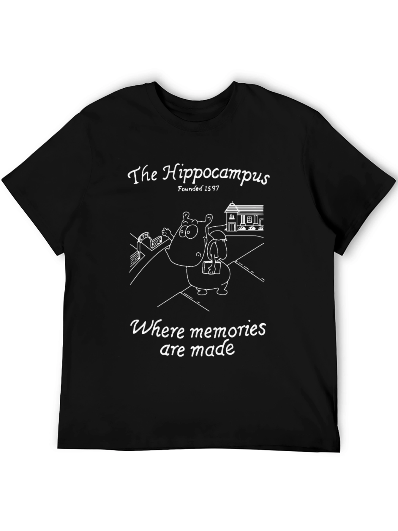 Hippocampus Memory T-Shirt - Black